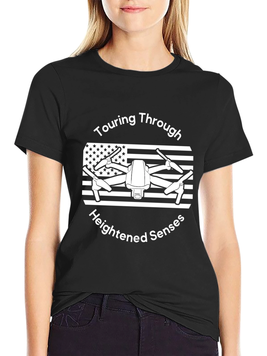 Touring Through Heightened Senses Drone T-Shirt