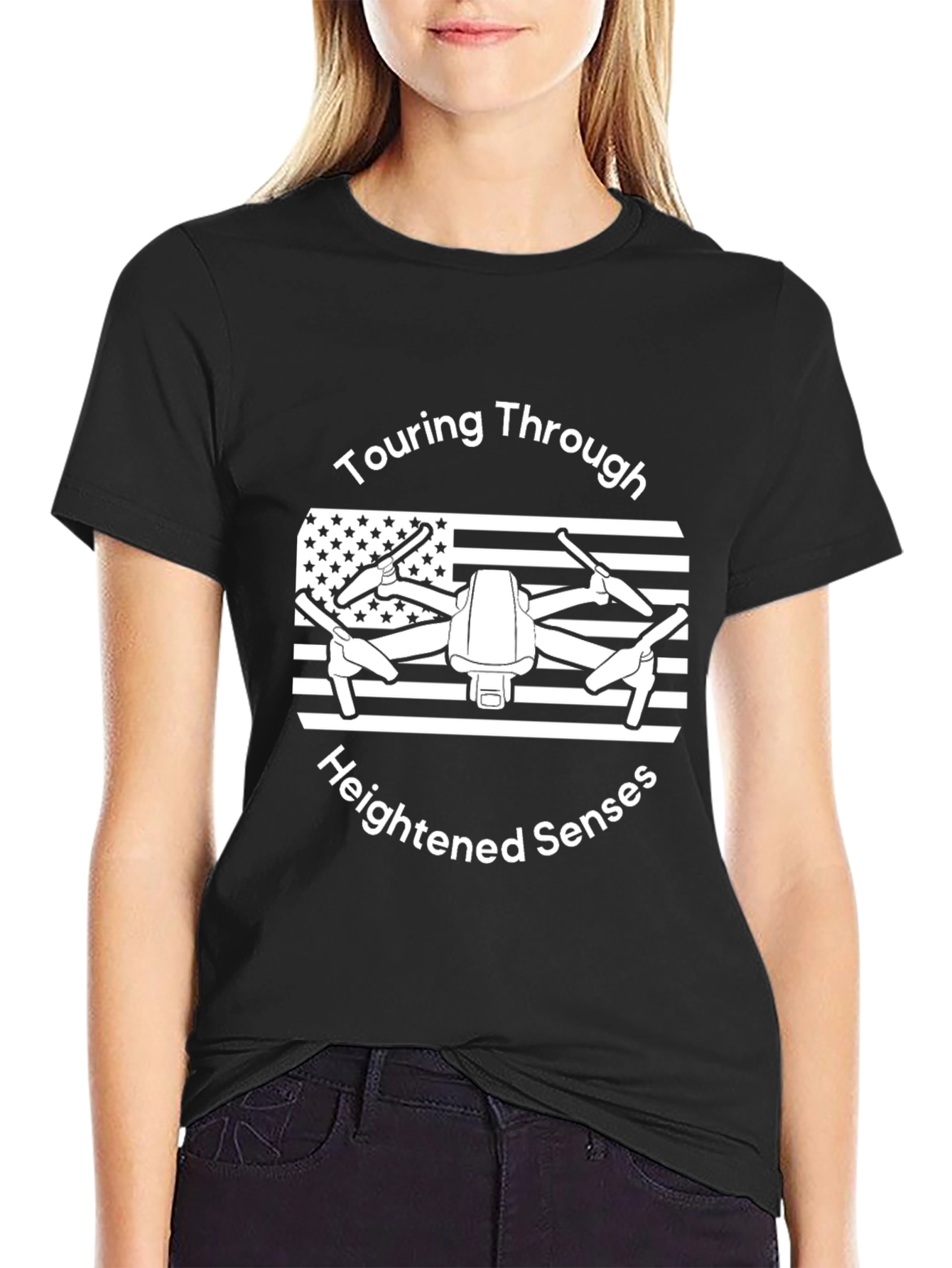 Touring Through Heightened Senses Drone T-Shirt