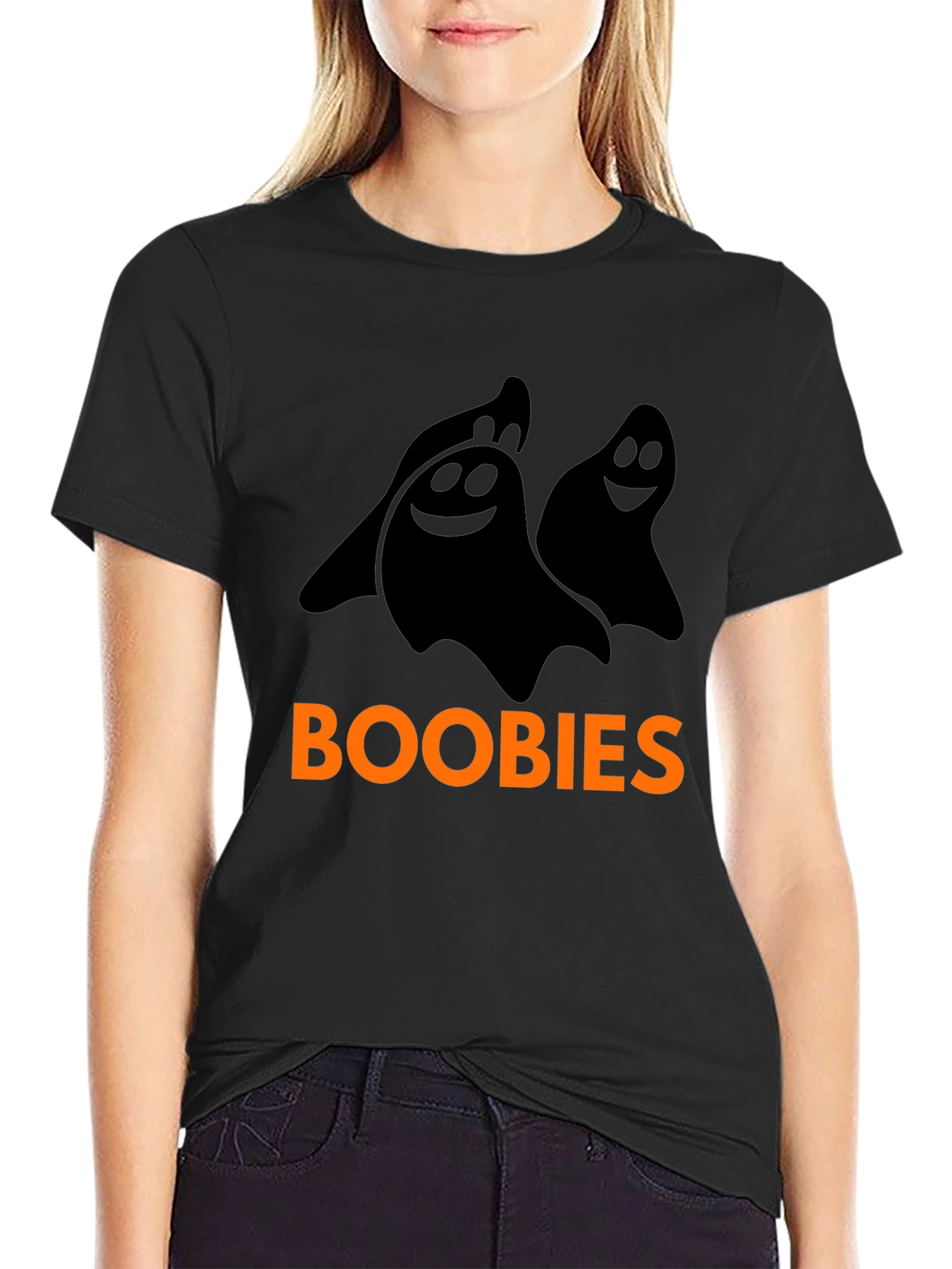 Boobies Ghost Halloween T-Shirt