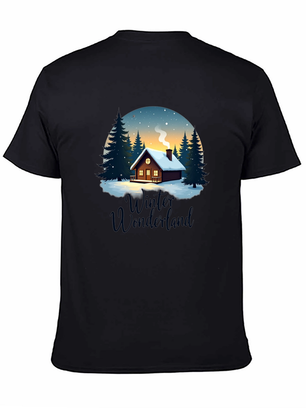 Winter Wonderland Cabin Graphic Tee