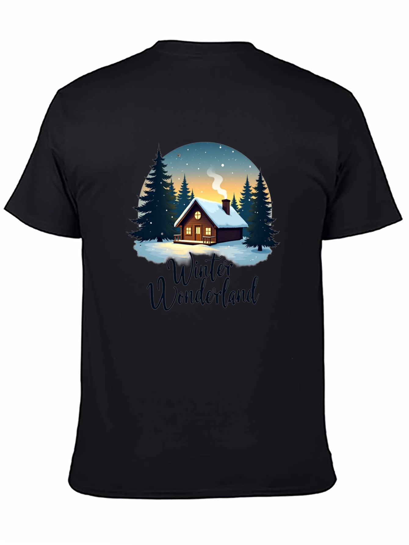 Winter Wonderland Cabin Graphic Tee