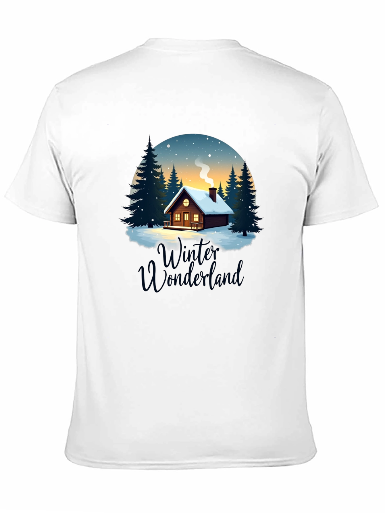 Winter Wonderland Cabin Graphic Tee