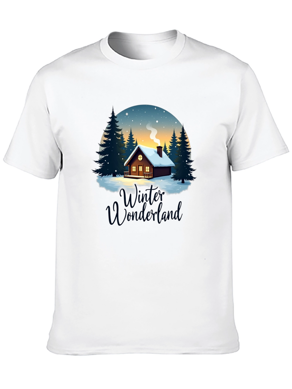 Winter Wonderland Cabin Graphic Tee