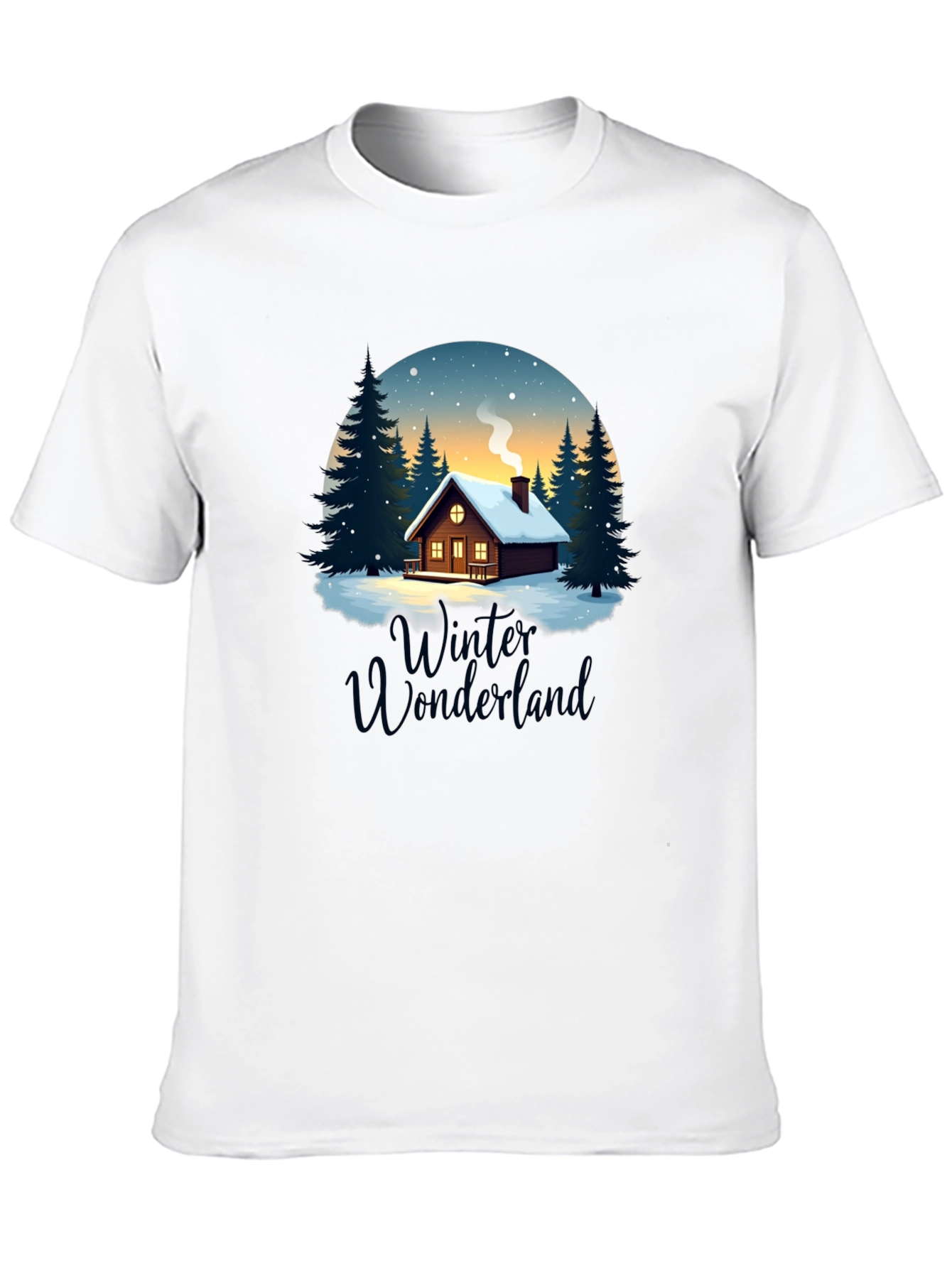 Winter Wonderland Cabin Graphic Tee