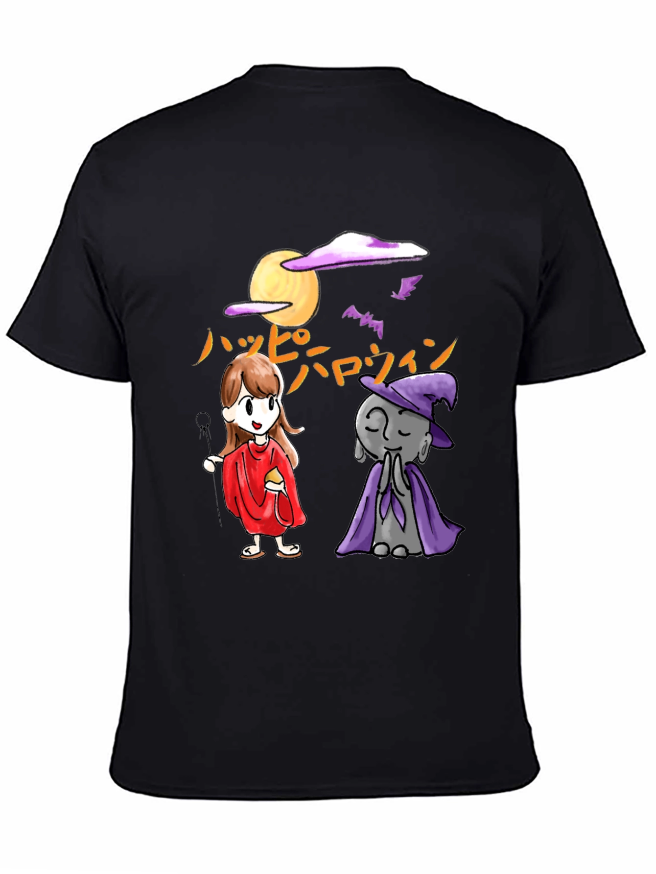 Halloween Cartoon Graphic T-Shirt