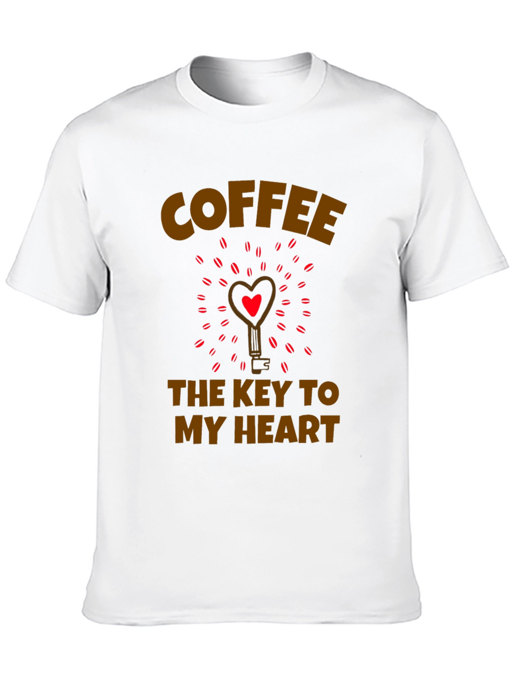 Coffee Key to My Heart Graphic T-Shirt