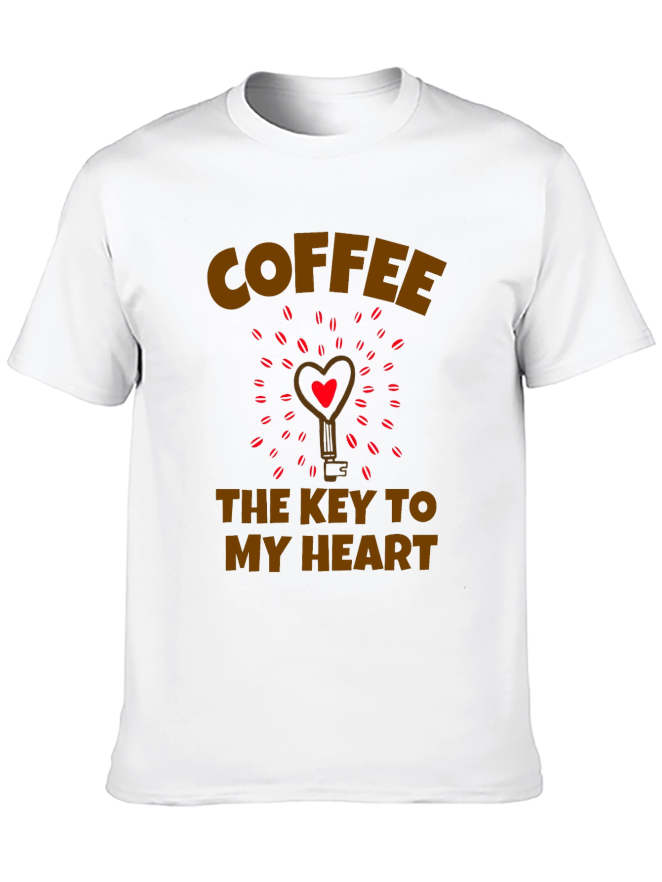 Coffee Key to My Heart Graphic T-Shirt