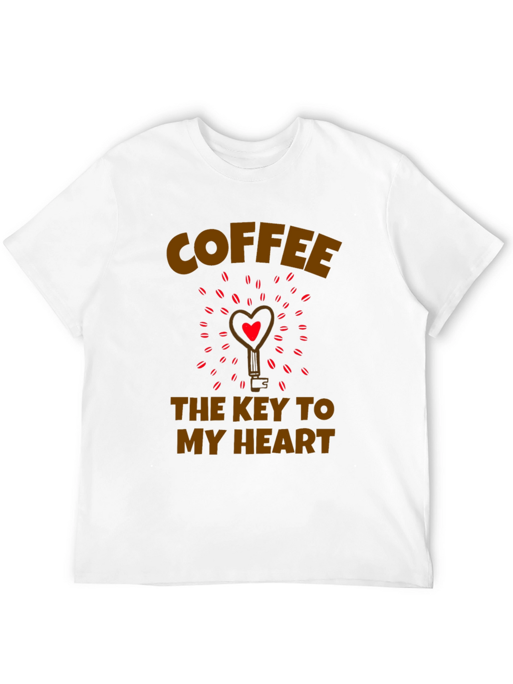 Coffee Key to My Heart Graphic T-Shirt