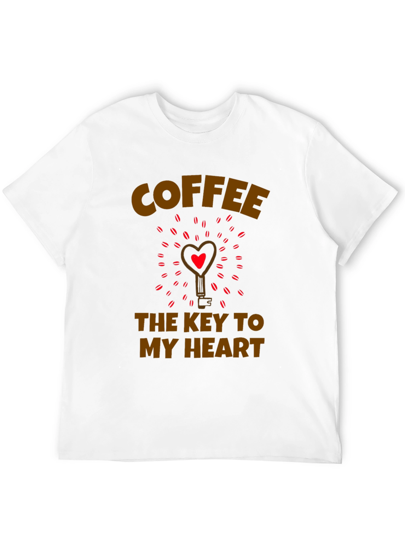 Coffee Key to My Heart Graphic T-Shirt