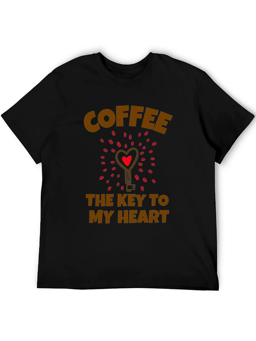 Coffee Key to My Heart Graphic T-Shirt