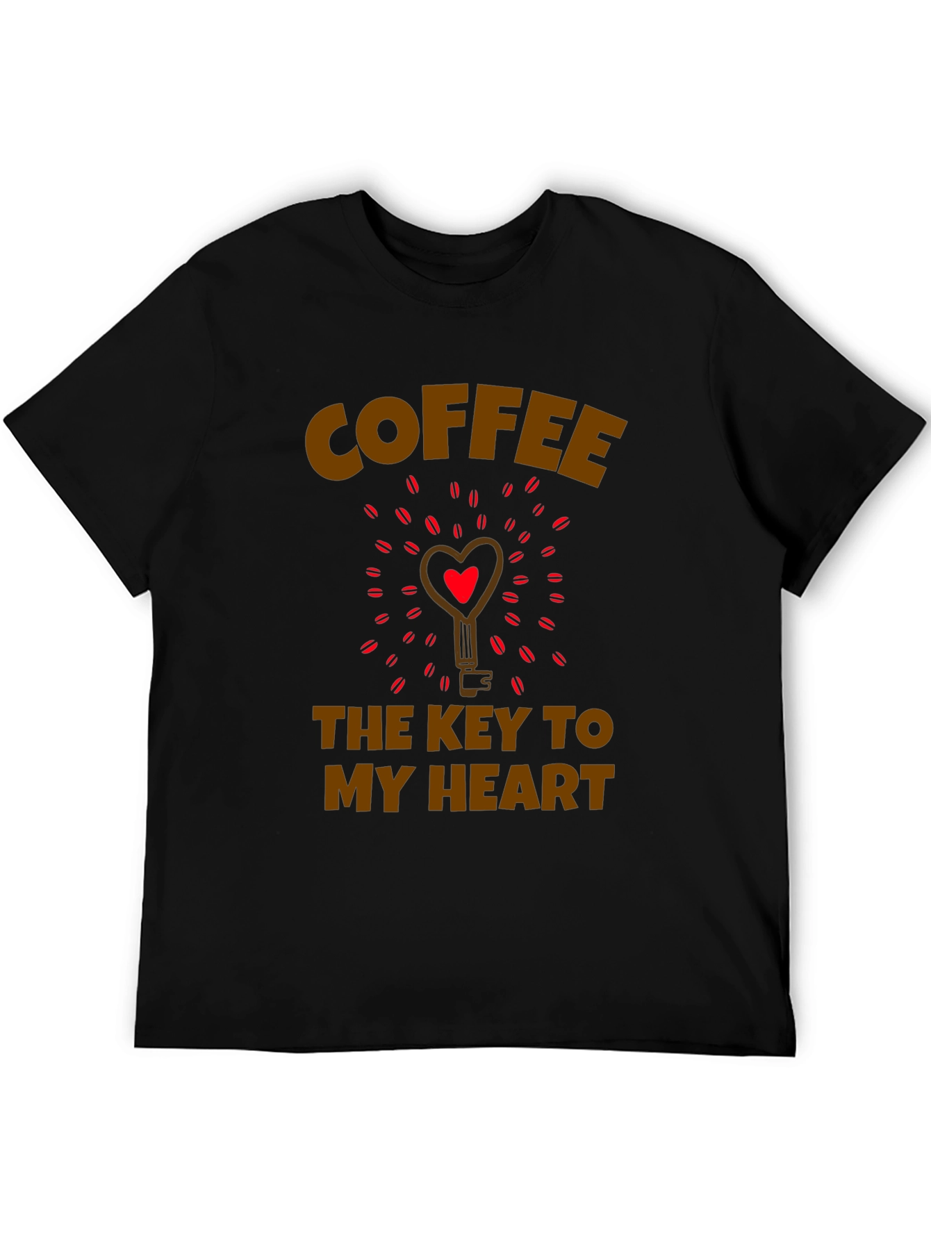 Coffee Key to My Heart Graphic T-Shirt