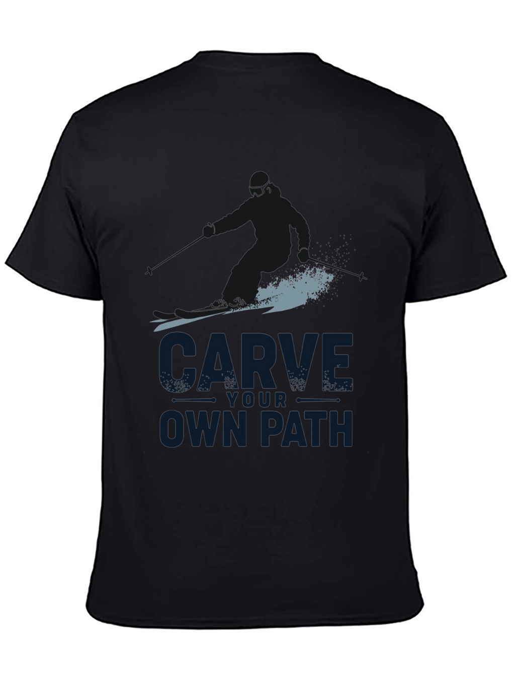 Carve Your Own Path Black Graphic Tee