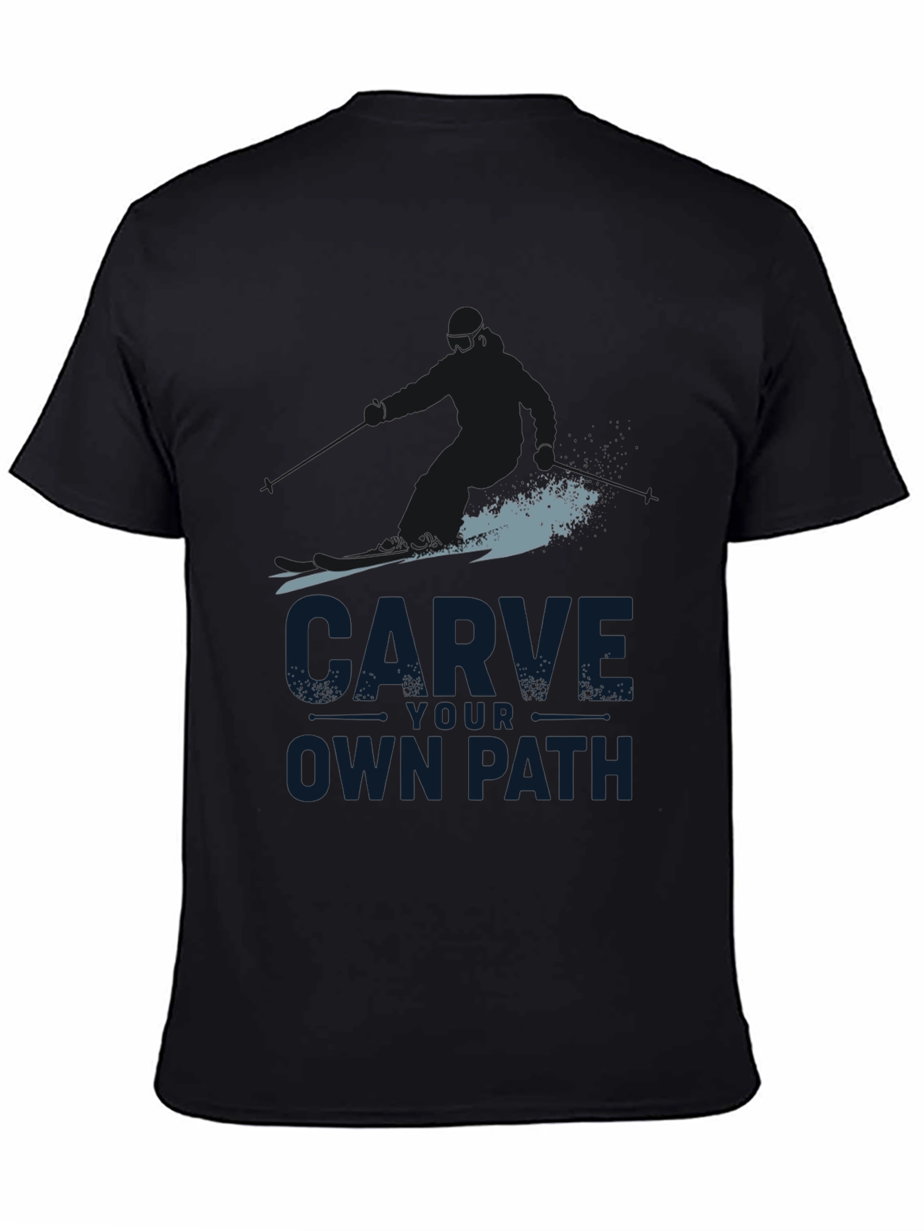 Carve Your Own Path Black Graphic Tee