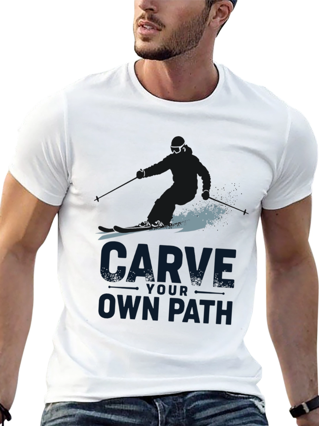 Carve Your Own Path Black Graphic Tee