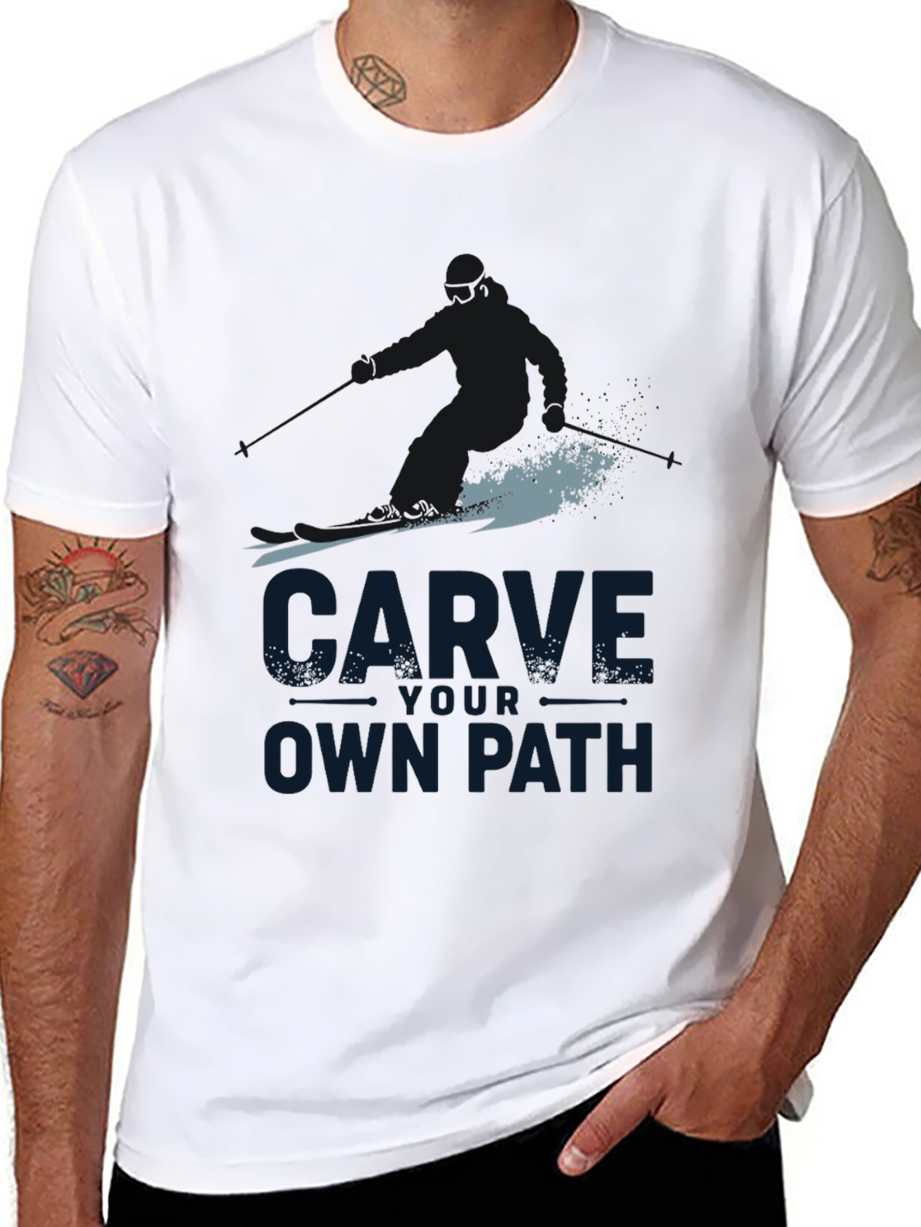 Carve Your Own Path Black Graphic Tee