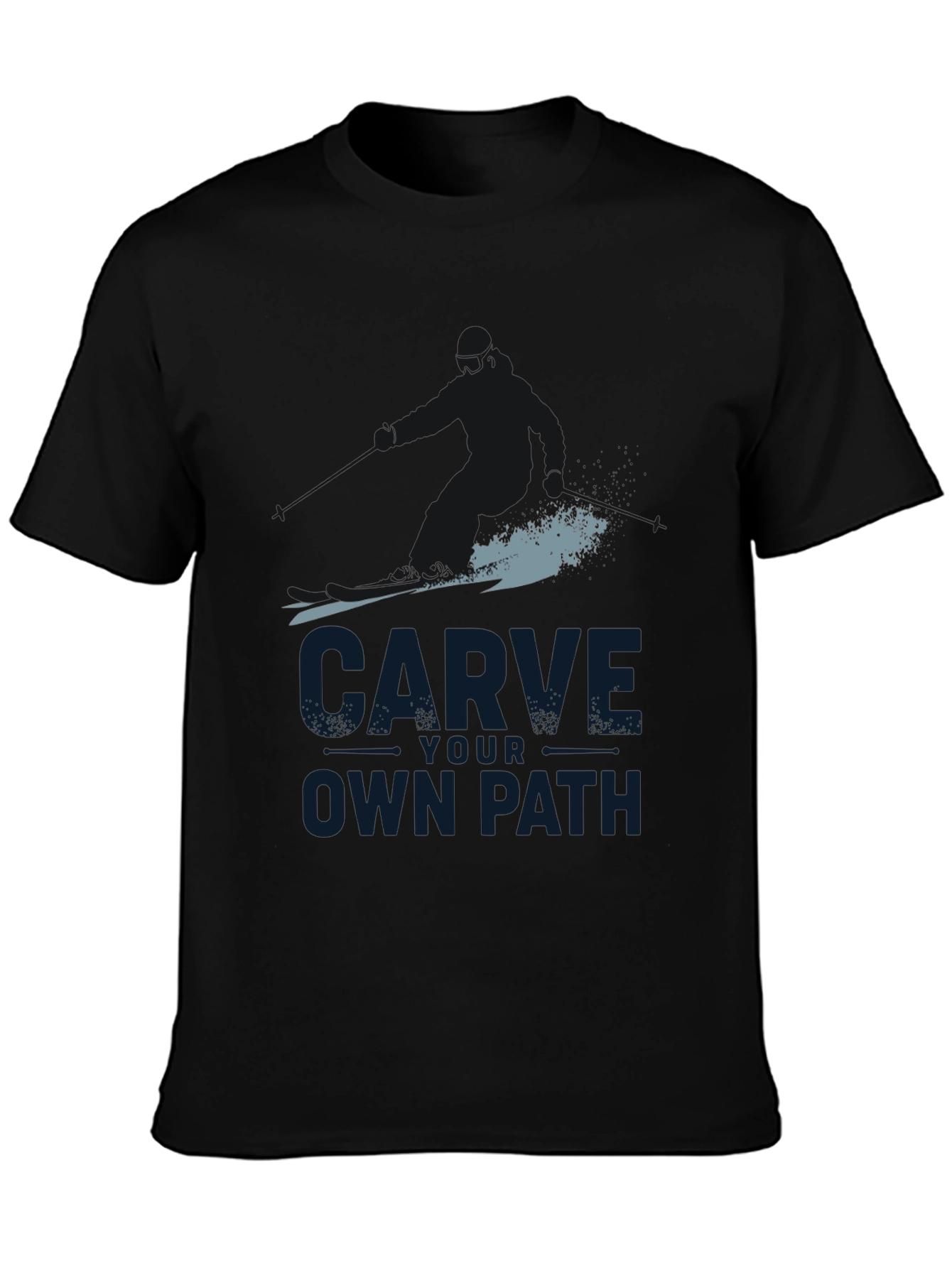 Carve Your Own Path Black Graphic Tee