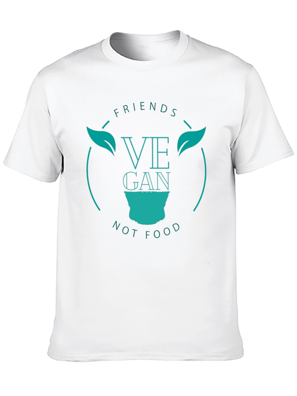 Vegan Friends Not Food Tee - Black