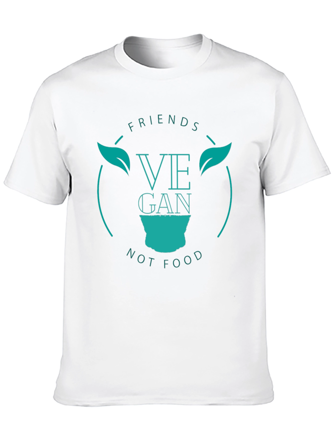 Vegan Friends Not Food Tee - Black