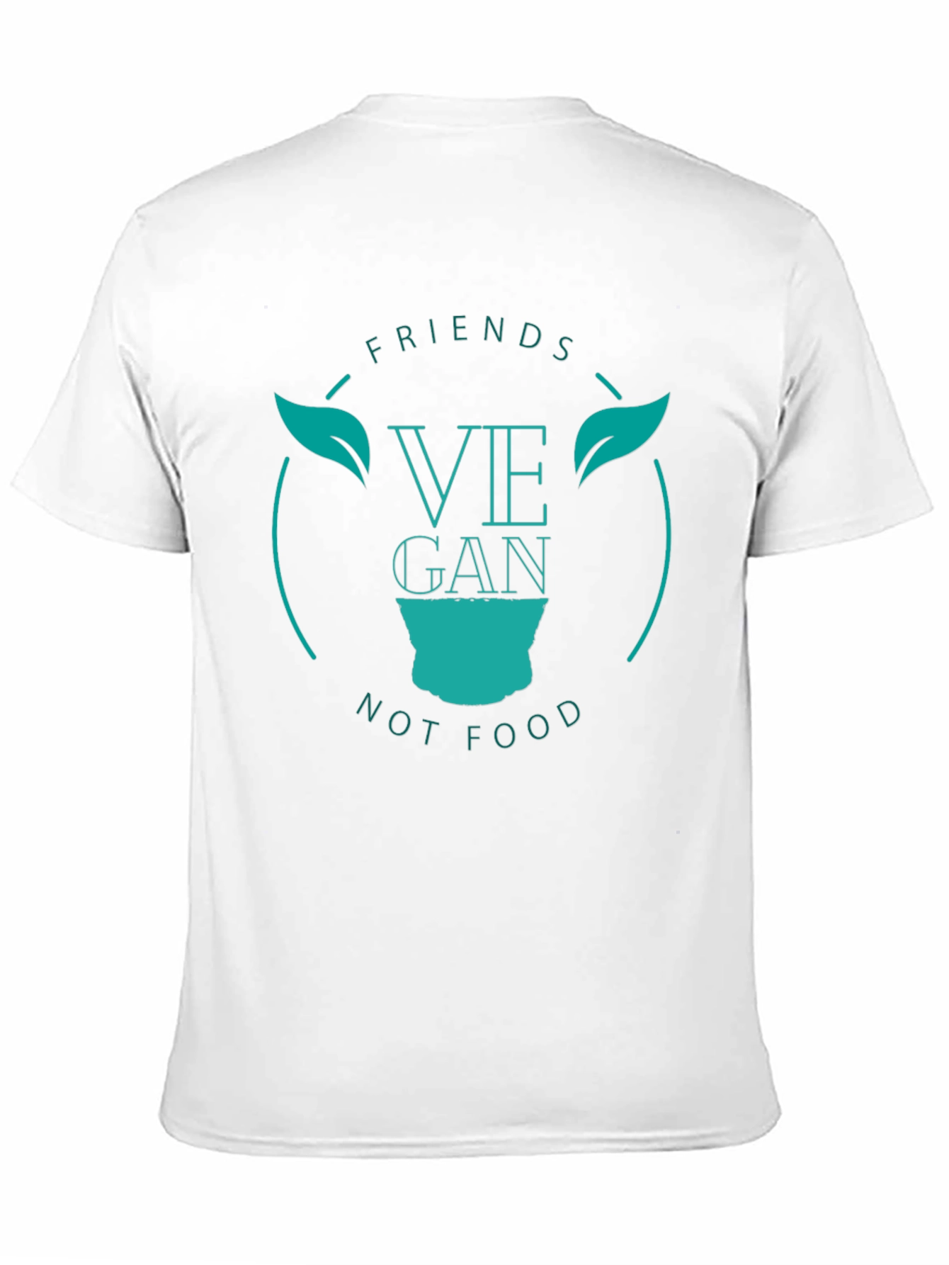 Vegan Friends Not Food Tee - Black