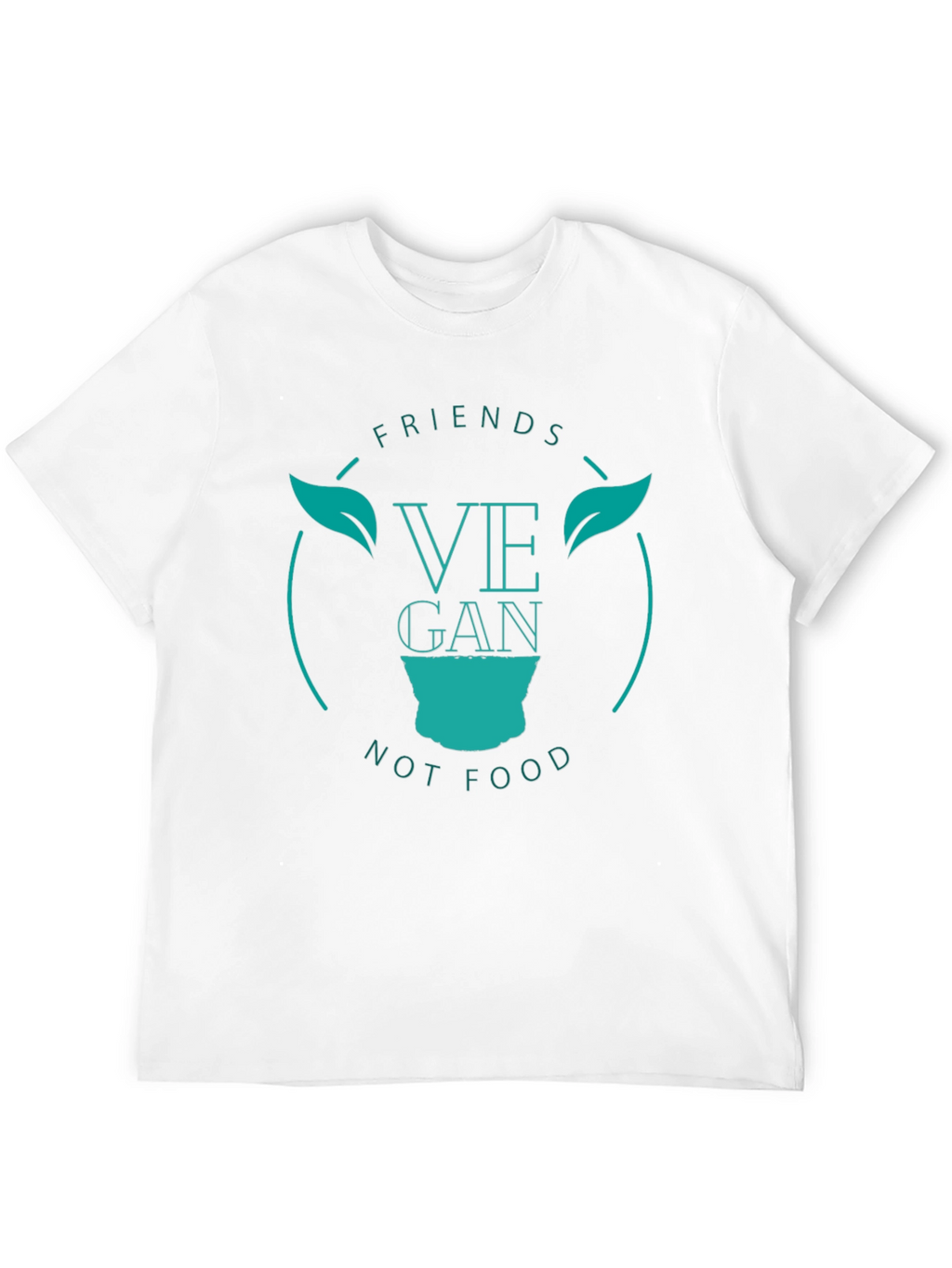 Vegan Friends Not Food Tee - Black