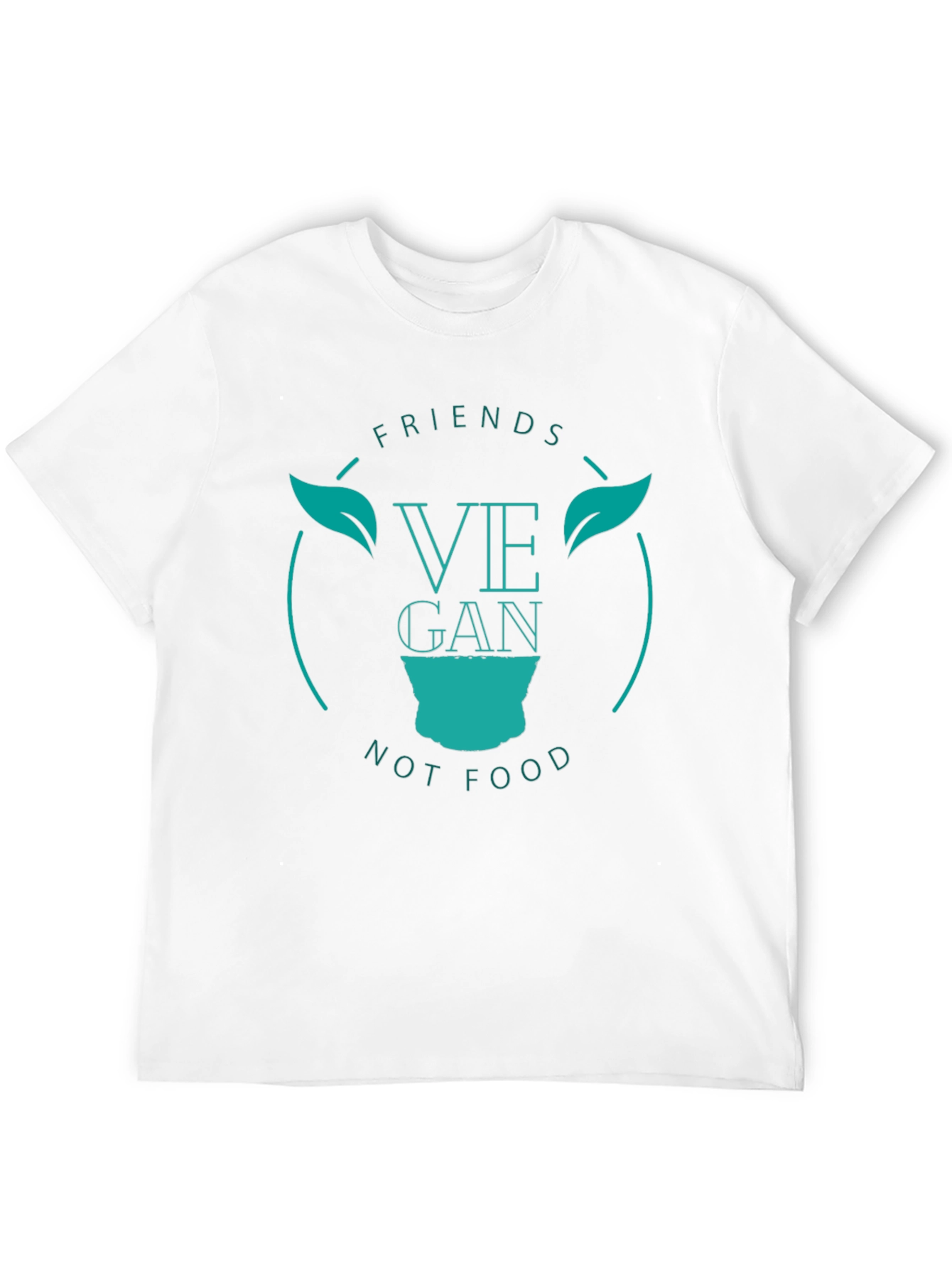 Vegan Friends Not Food Tee - Black