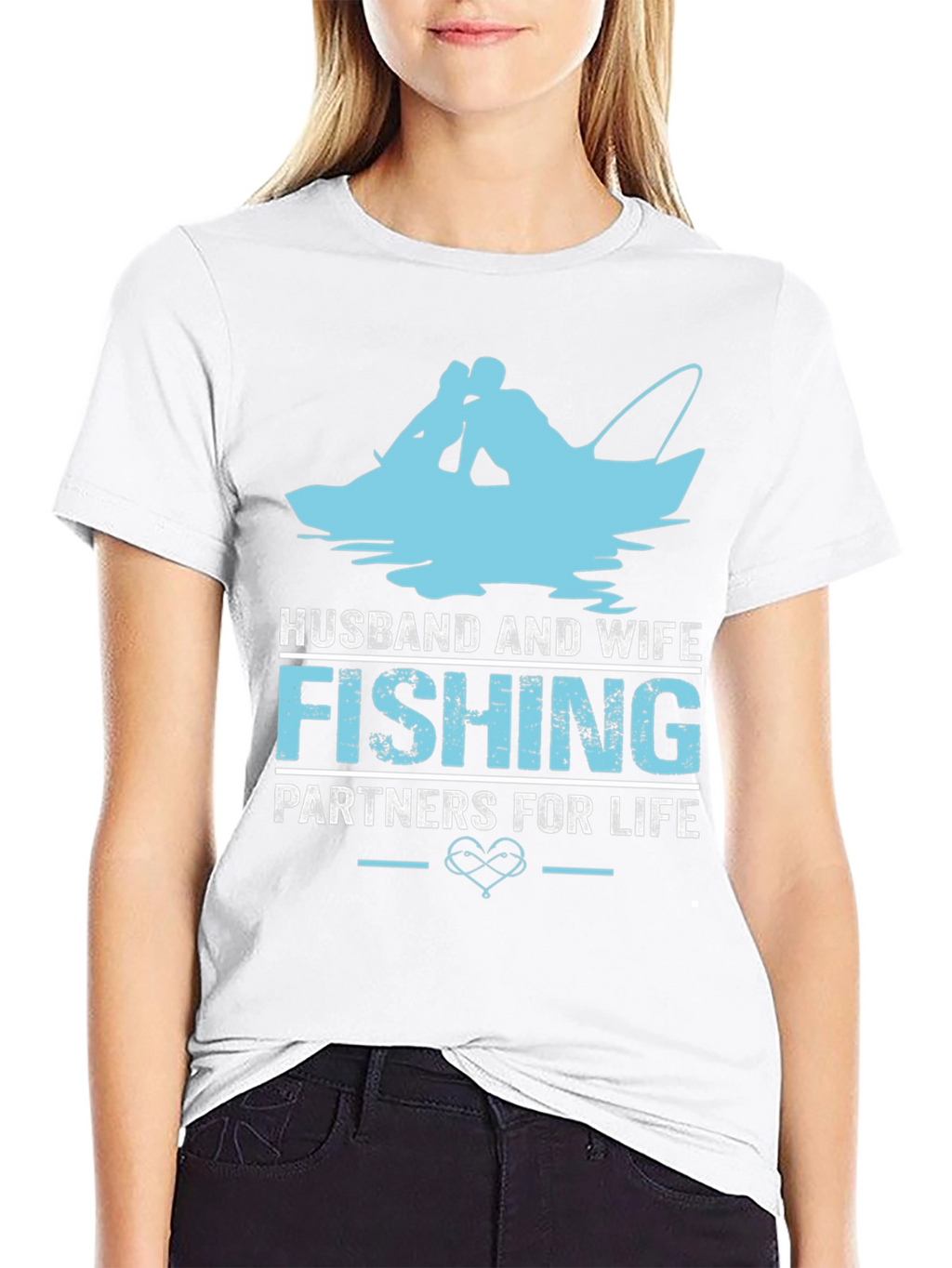 Husband and Wife Fishing Partners T-Shirt