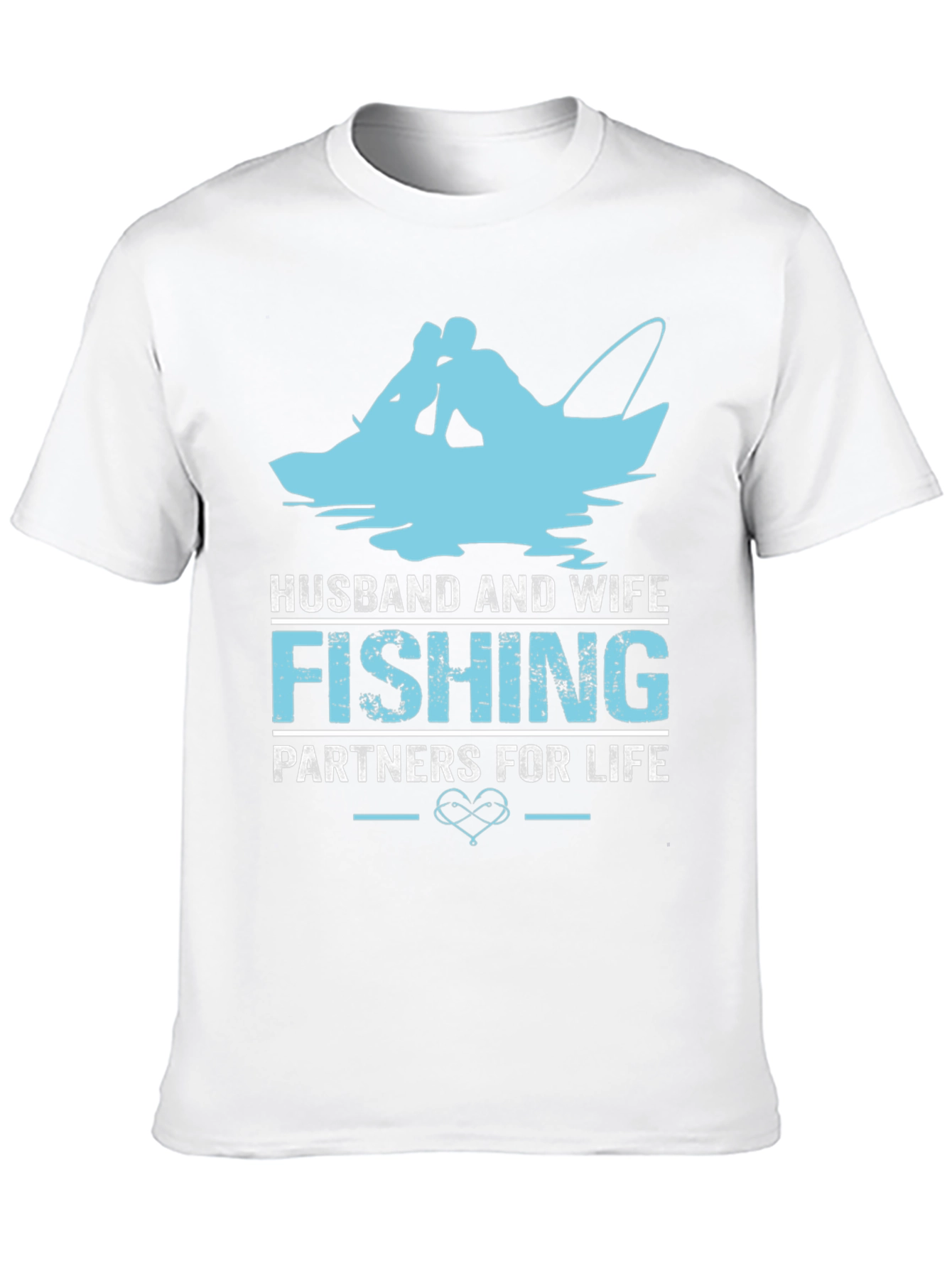 Husband and Wife Fishing Partners T-Shirt