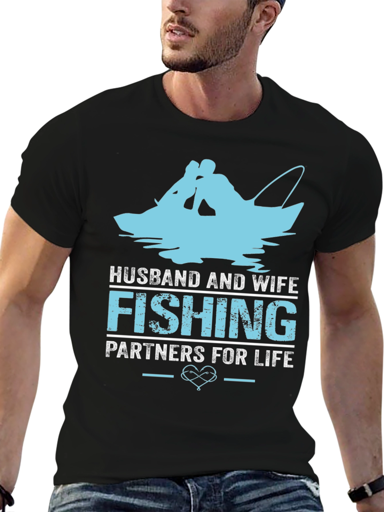Husband and Wife Fishing Partners T-Shirt