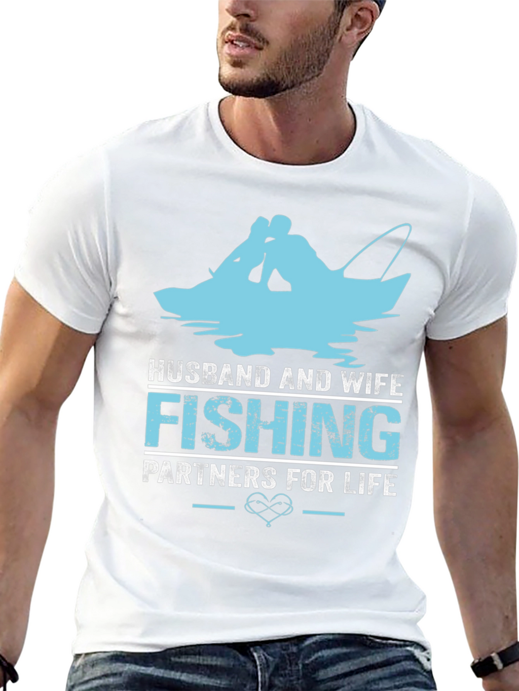 Husband and Wife Fishing Partners T-Shirt