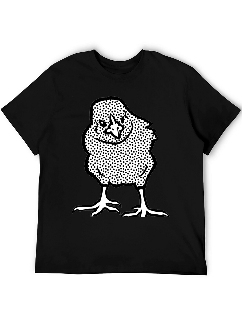 Chick Graphic Tee - Black Crew Neck T-Shirt