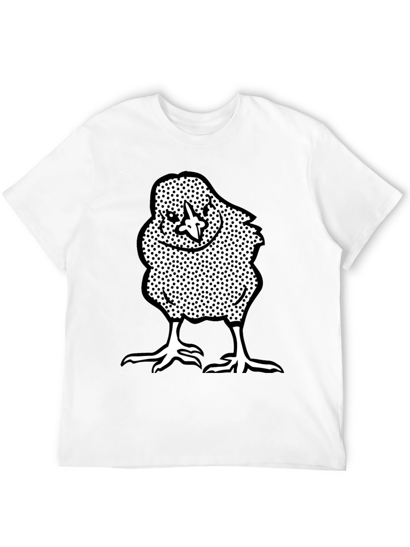Chick Graphic Tee - Black Crew Neck T-Shirt