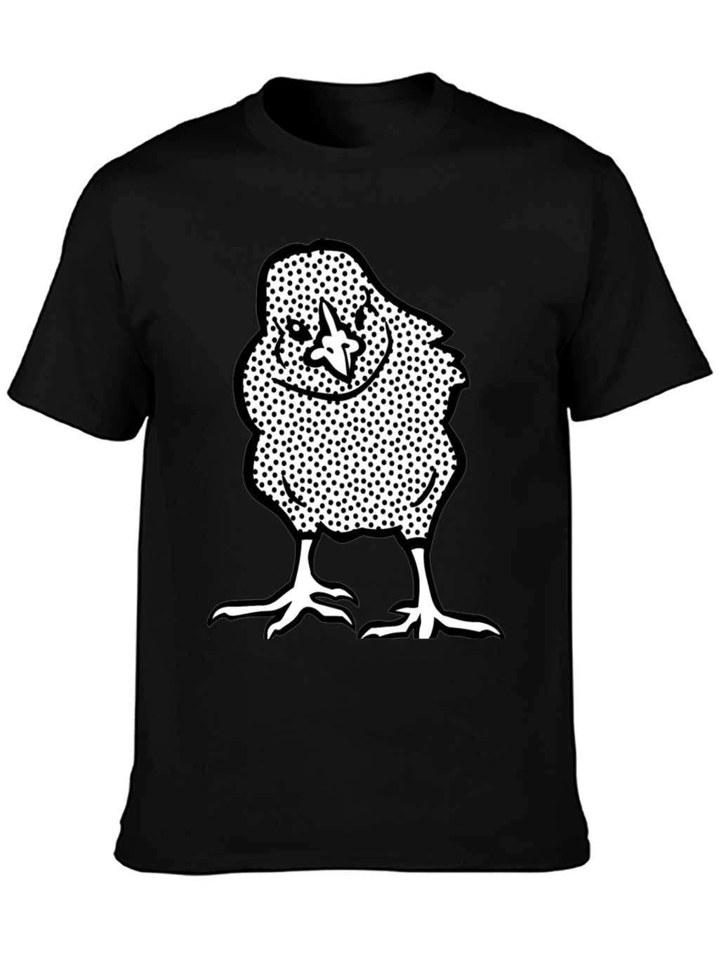 Chick Graphic Tee - Black Crew Neck T-Shirt