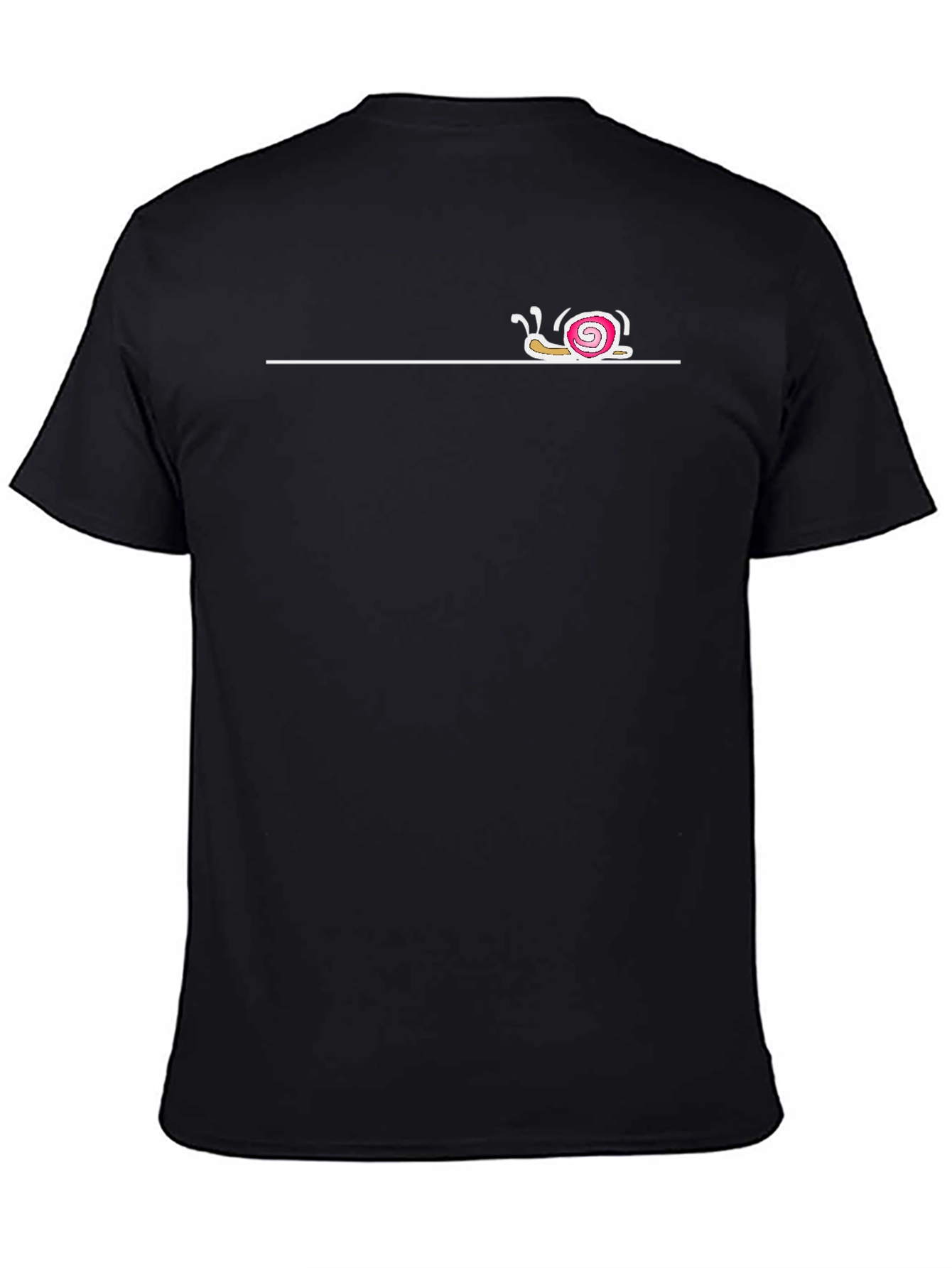 Snail Graphic Tee - Relaxed Fit Black T-Shirt