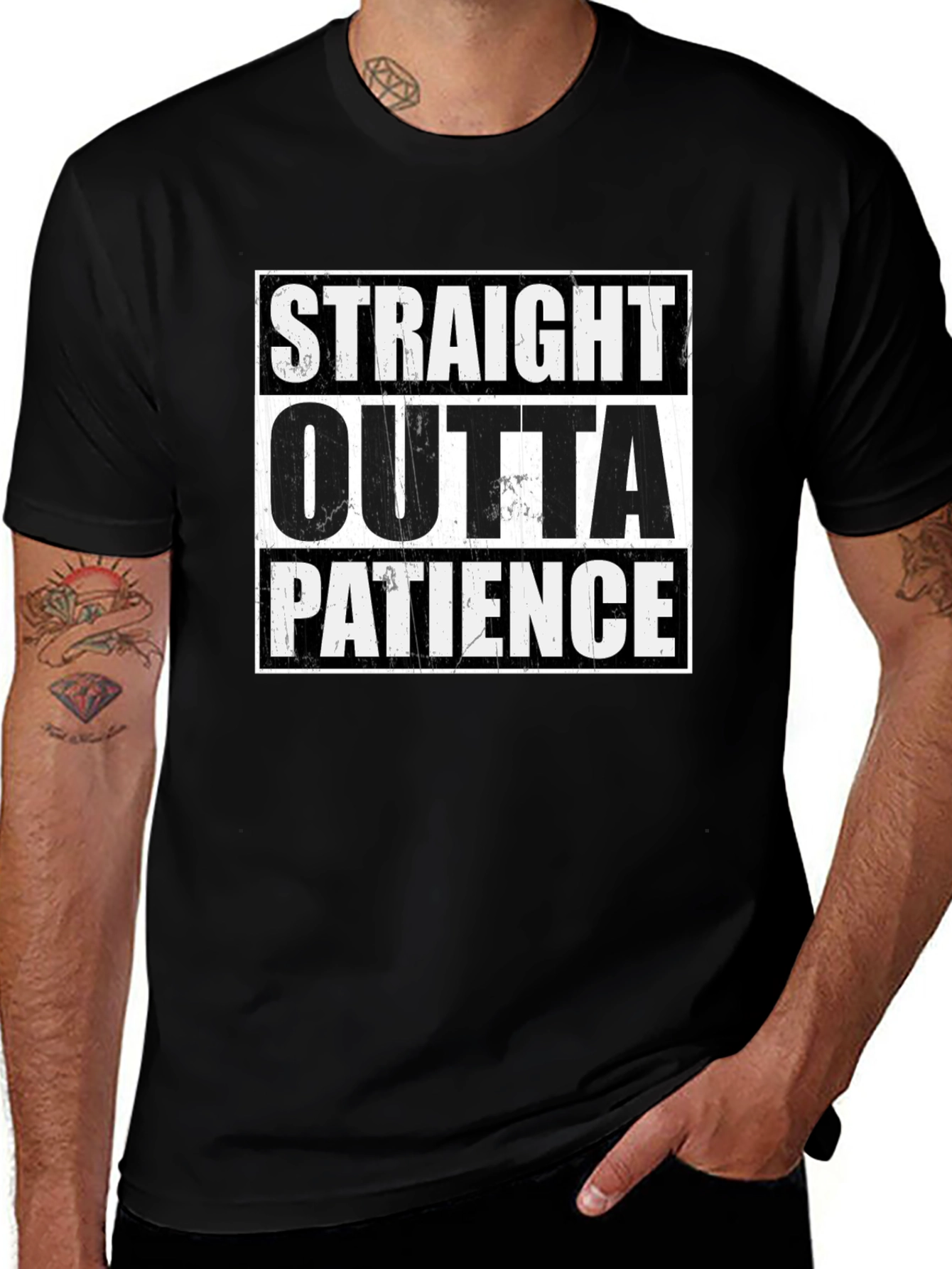 Straight Outta Patience Graphic T-Shirt