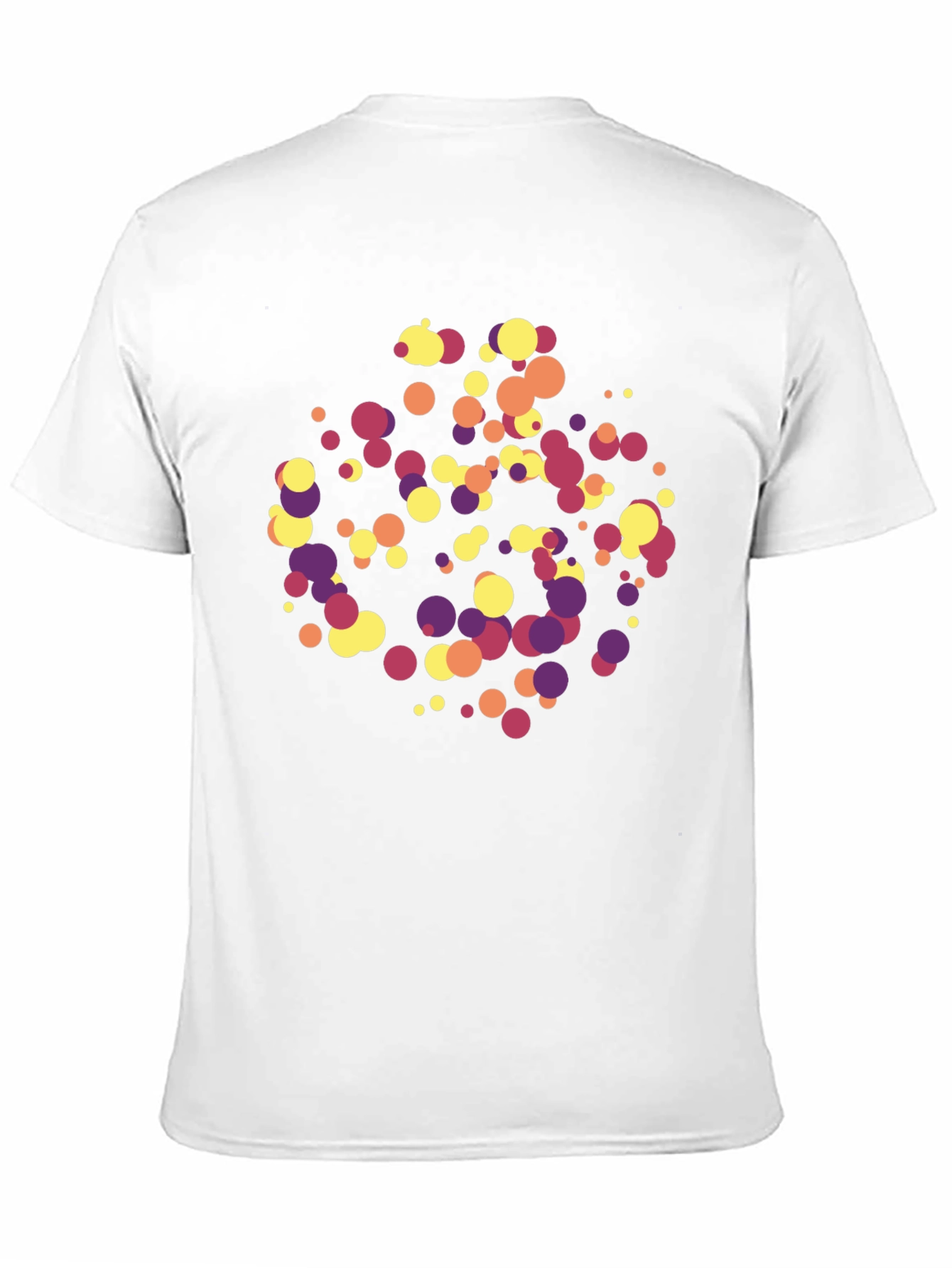 Colorful Circles Graphic Black T-Shirt