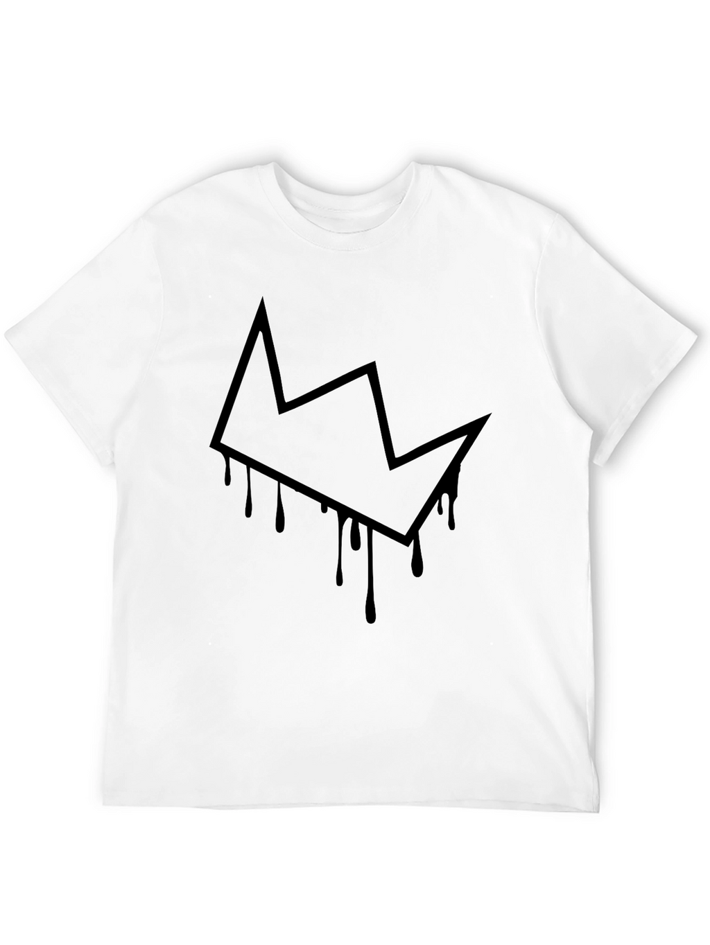 Crown Drip Graphic Tee - Mens Black T-Shirt