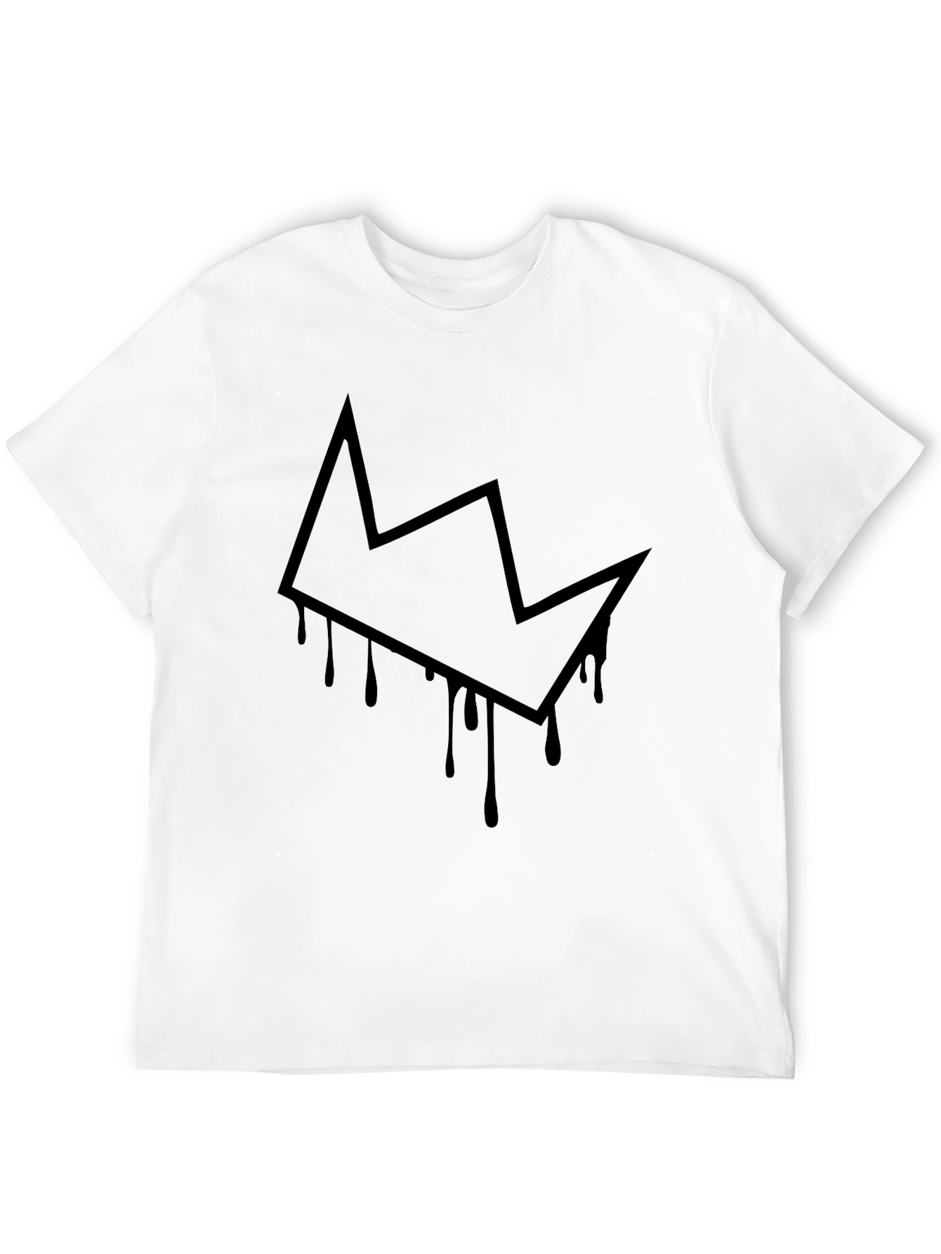 Crown Drip Graphic Tee - Mens Black T-Shirt