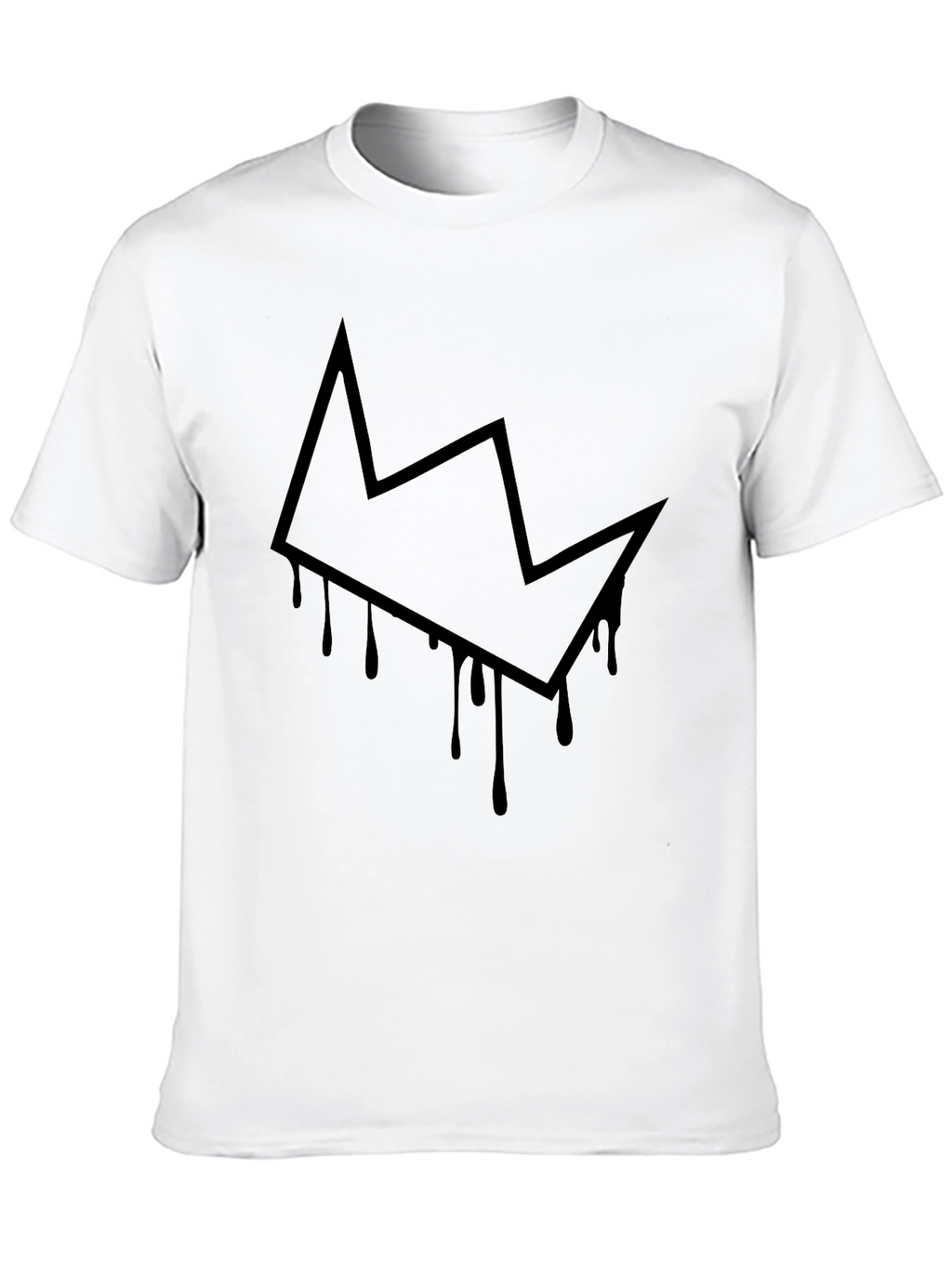 Crown Drip Graphic Tee - Mens Black T-Shirt