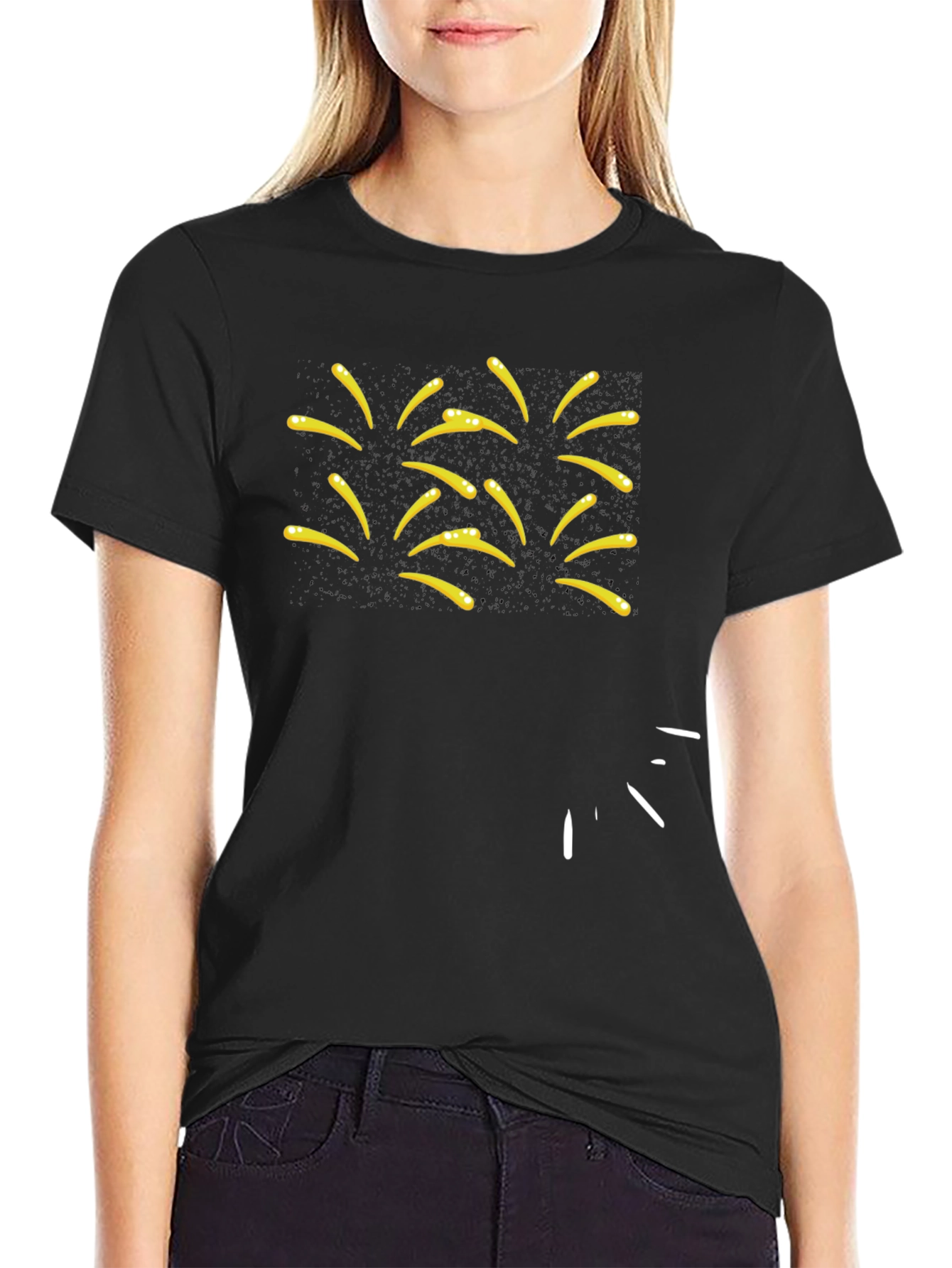 Fun Sparkle Black Tee