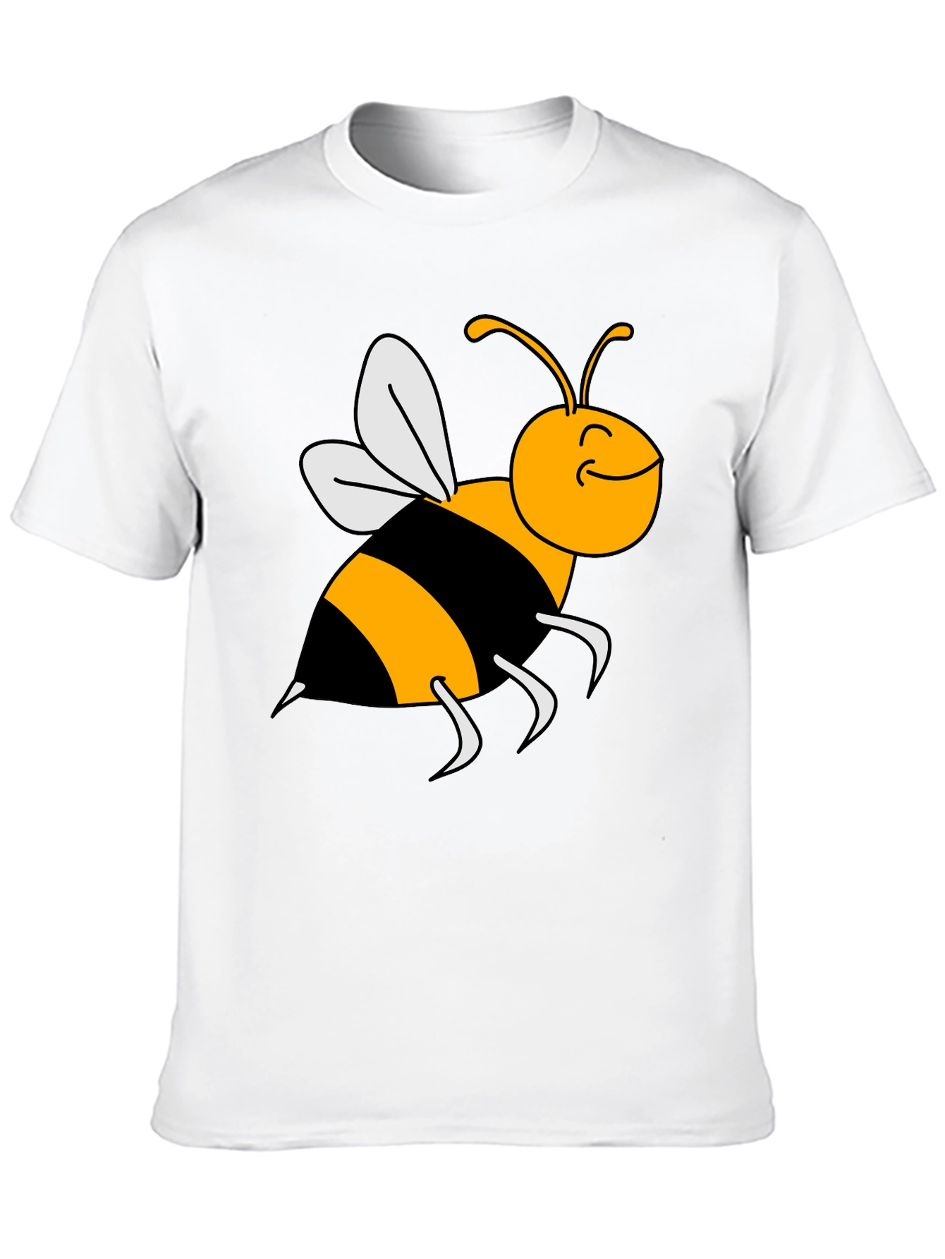 Bumble Bee Graphic Tee - Black Cotton T-Shirt