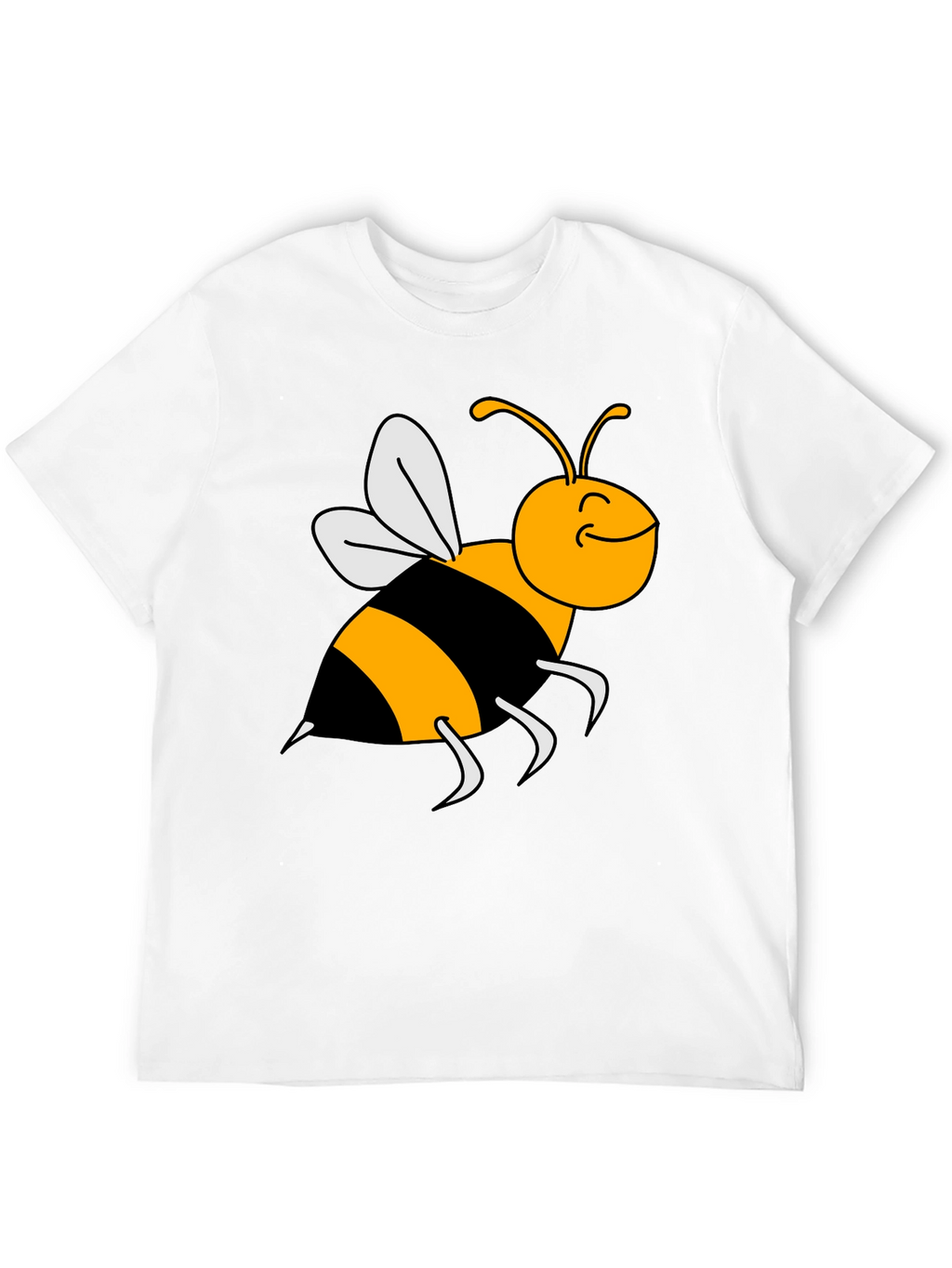 Bumble Bee Graphic Tee - Black Cotton T-Shirt