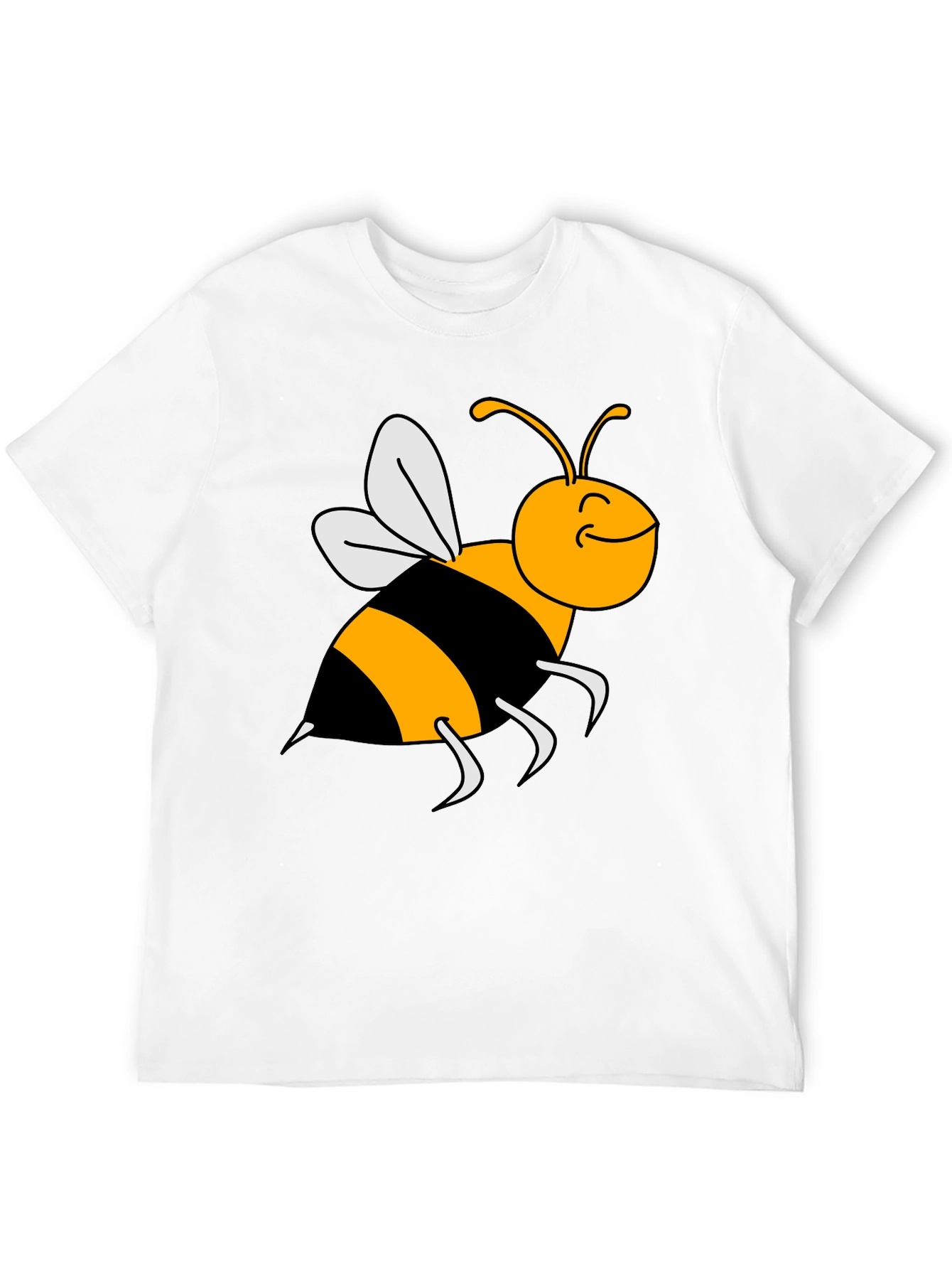 Bumble Bee Graphic Tee - Black Cotton T-Shirt