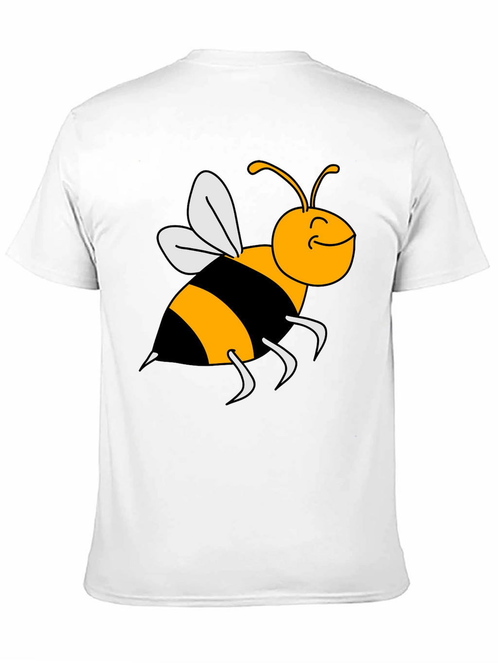 Bumble Bee Graphic Tee - Black Cotton T-Shirt
