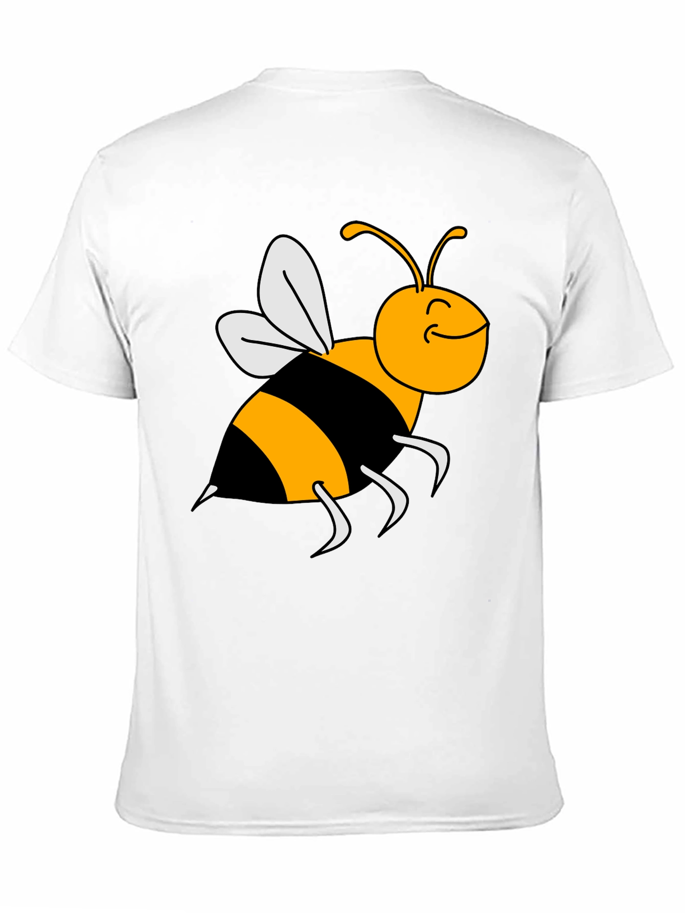 Bumble Bee Graphic Tee - Black Cotton T-Shirt