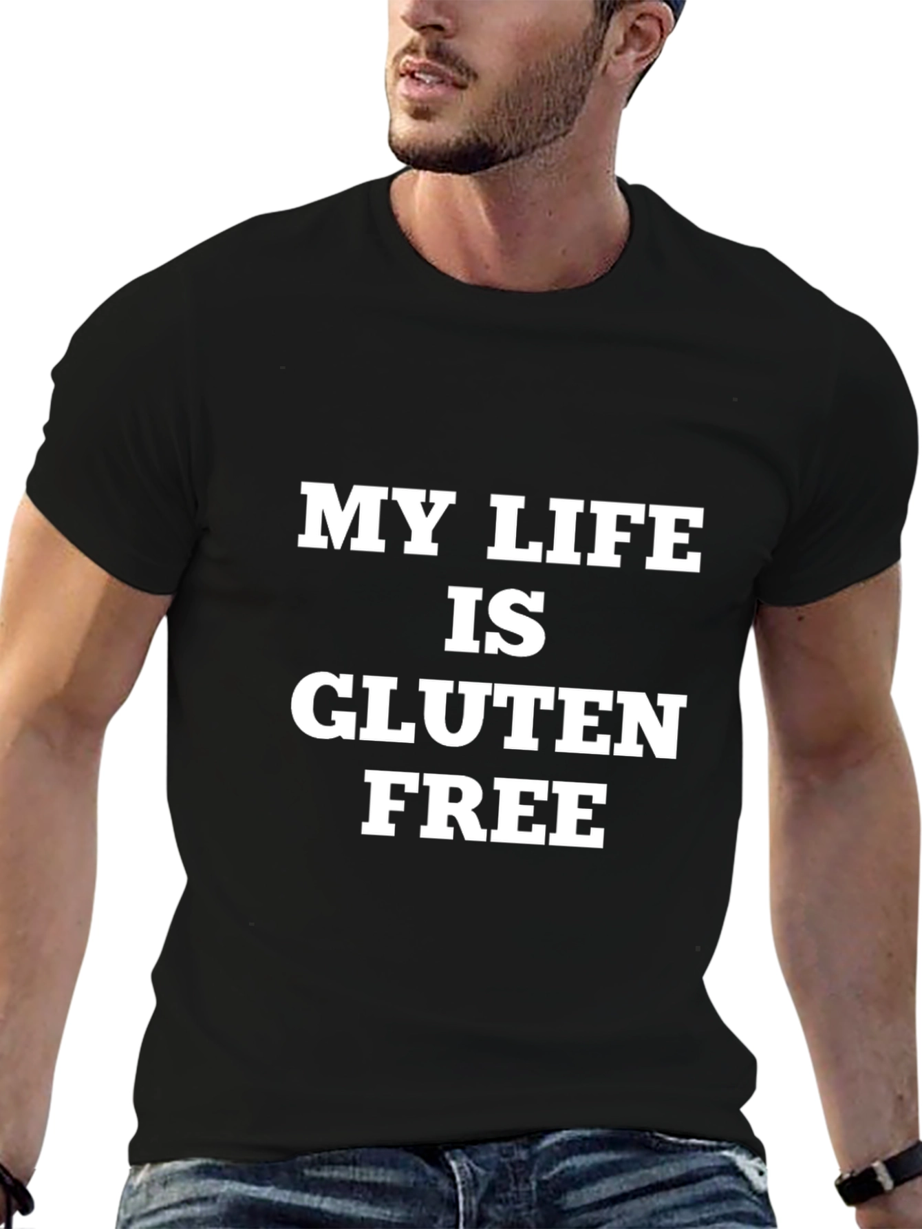 My Life Is Gluten Free Black T-Shirt