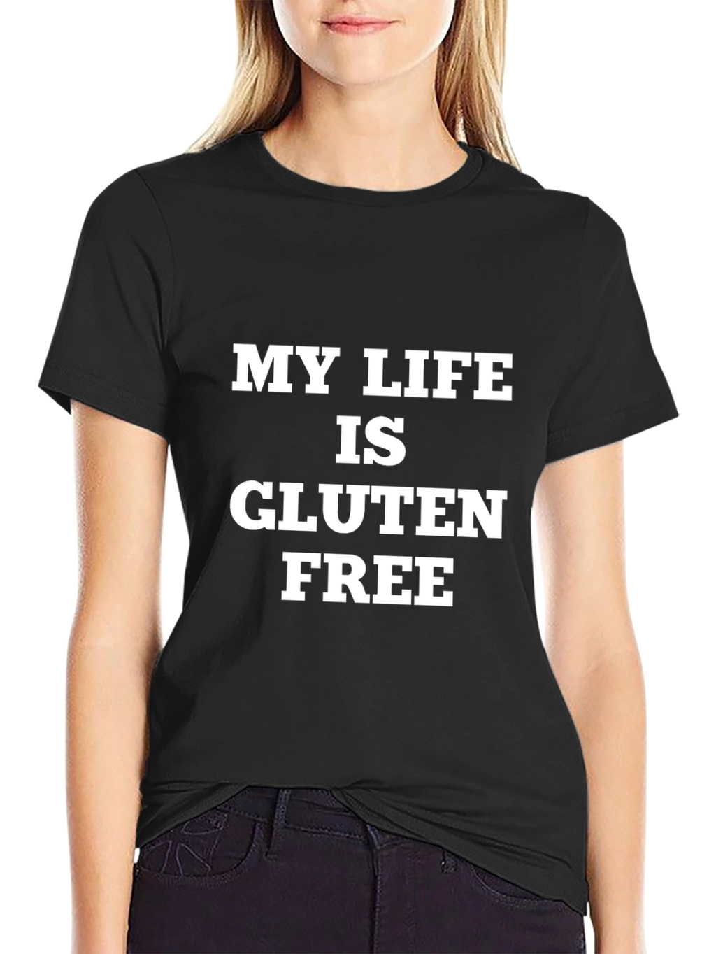 My Life Is Gluten Free Black T-Shirt