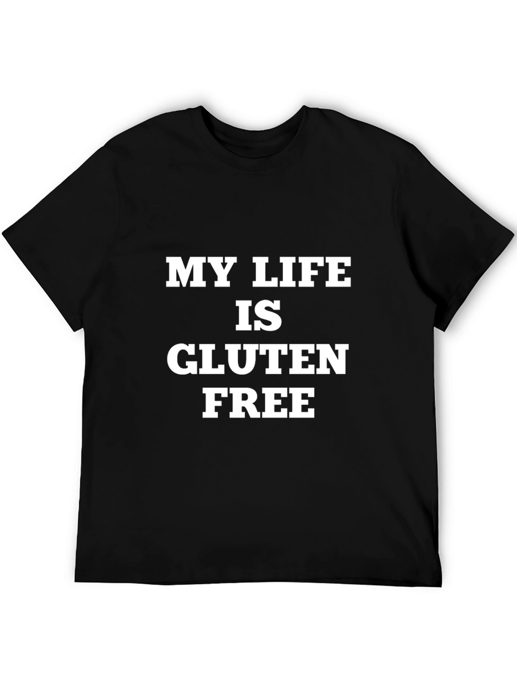 My Life Is Gluten Free Black T-Shirt