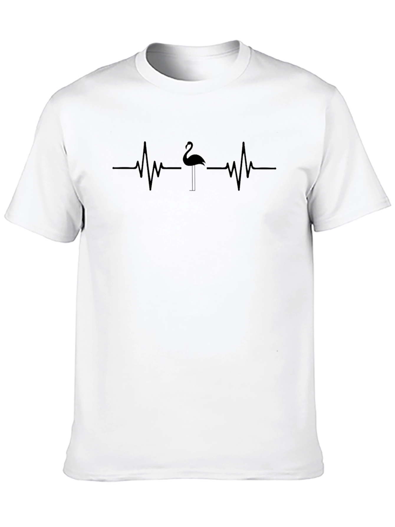 Flamingo Heartbeat Graphic Tee - Unisex
