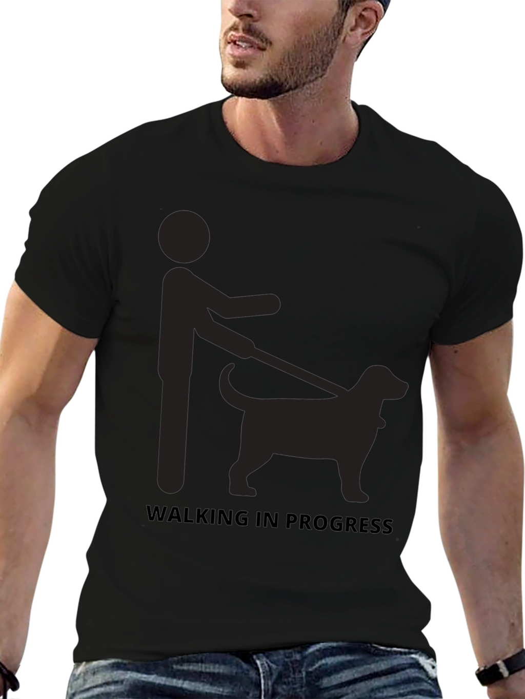 Walking In Progress Graphic T-Shirt
