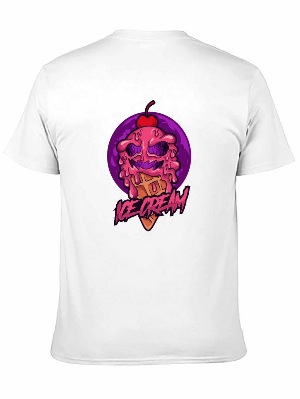 Ice Cream Monster Graphic Tee - Black